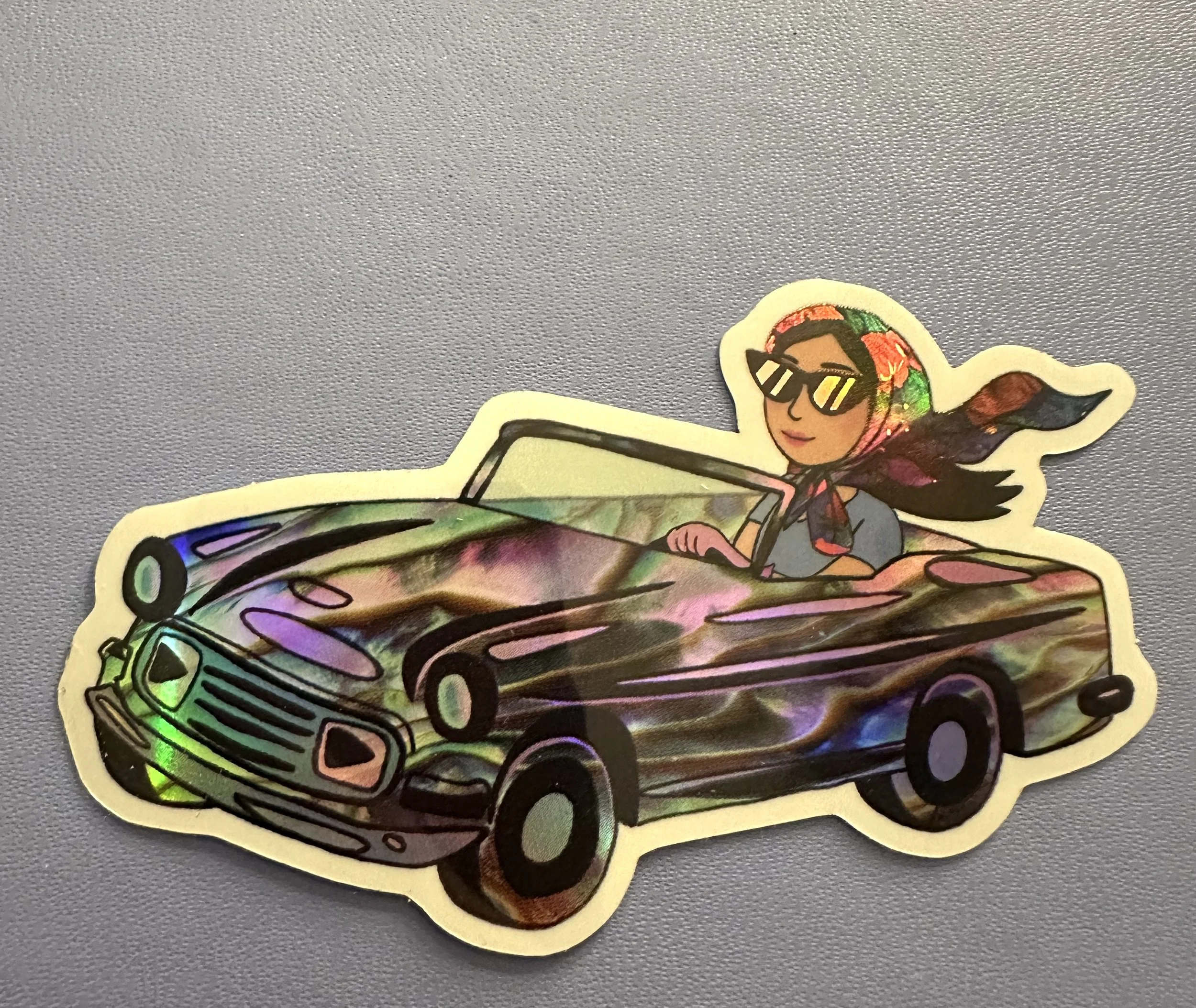 My shell saunters on sticker