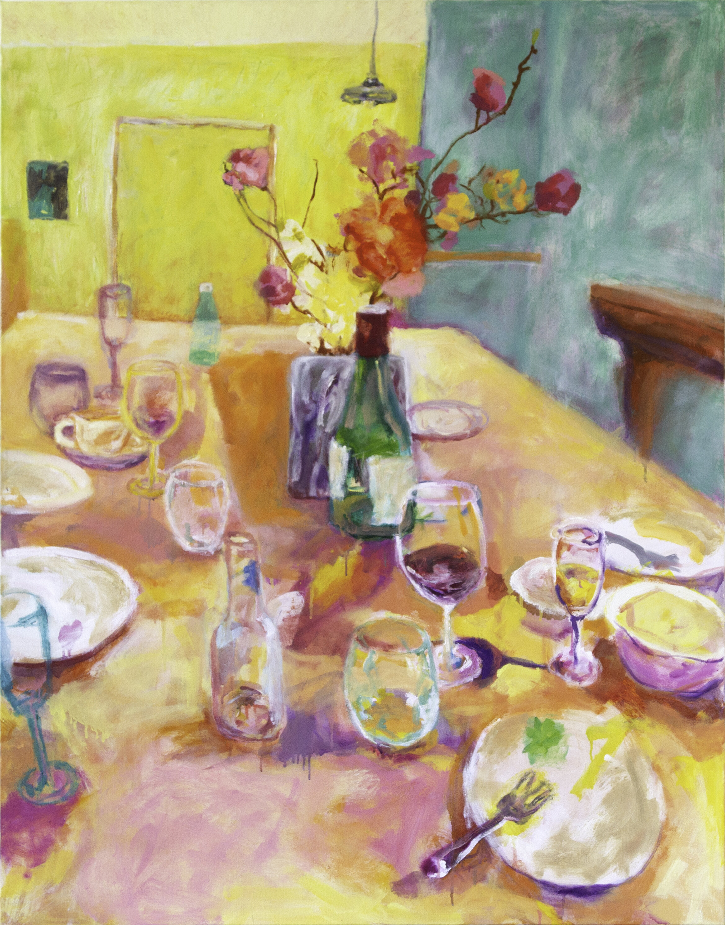 Dining Table, oil on canvas, 137 x 107 cm, 2018