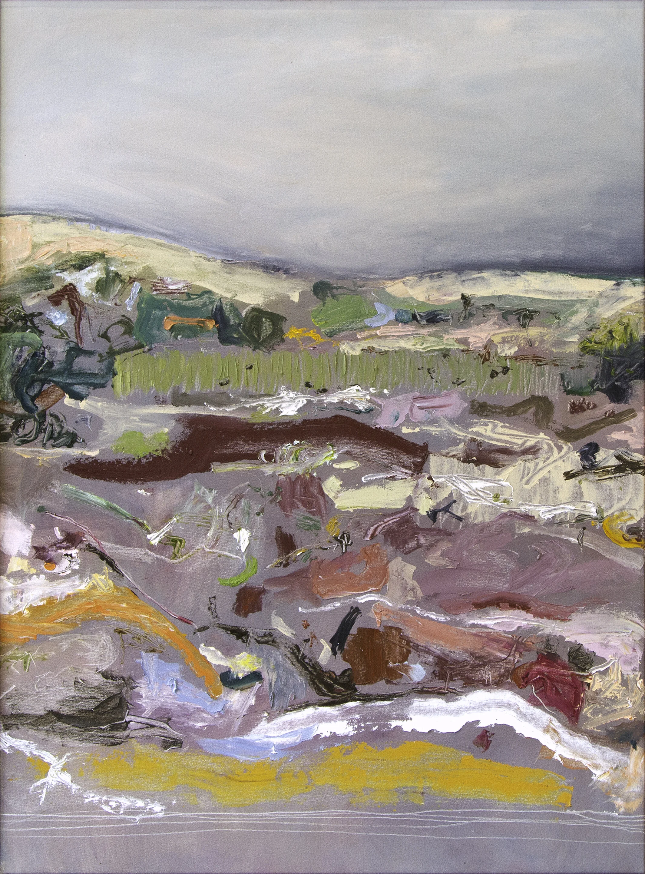 Gathering Storm, Warrandyte, oil on canvas, 102 x 81 cm, 2017