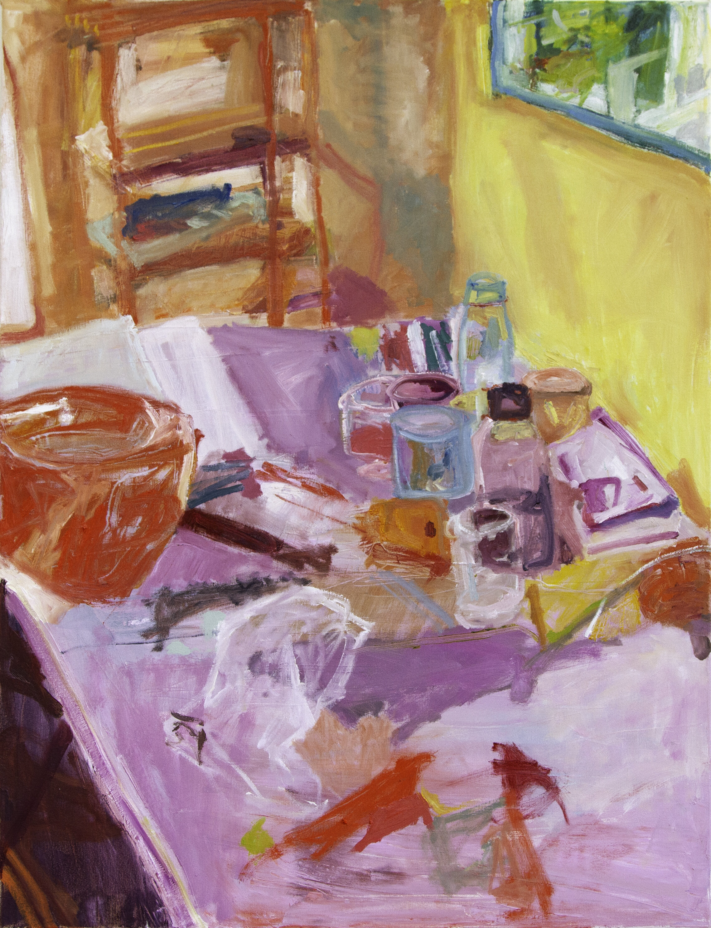 Studio, oil on canvas, 107 x 82 cm, 2018