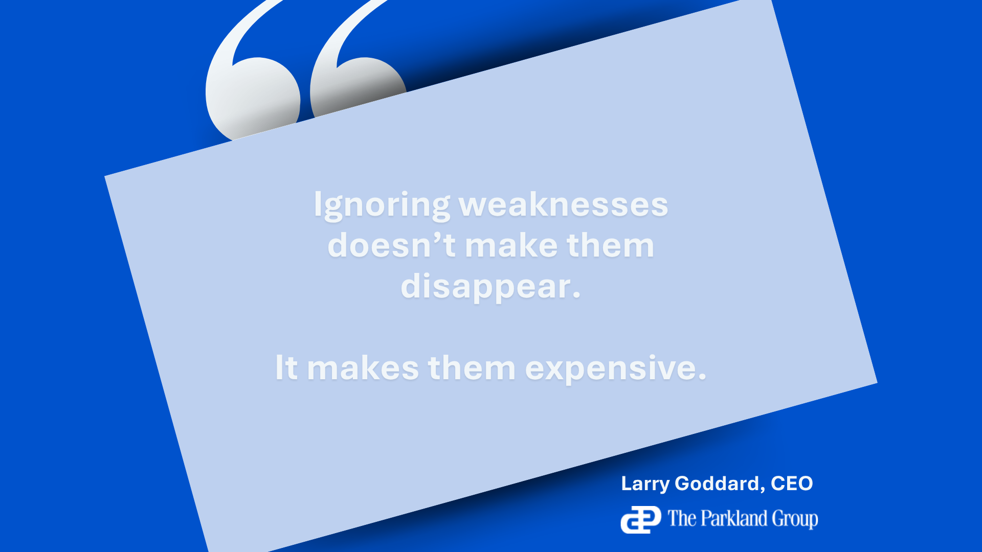 Weaknesses - The 2nd of 7 Key Foundations of Strategic Planning