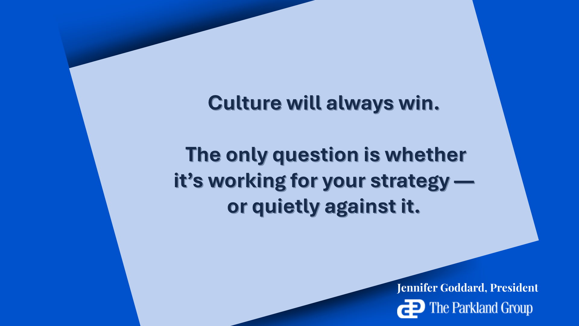 Culture: The 4th of 7 Key Foundations of Strategic Planning