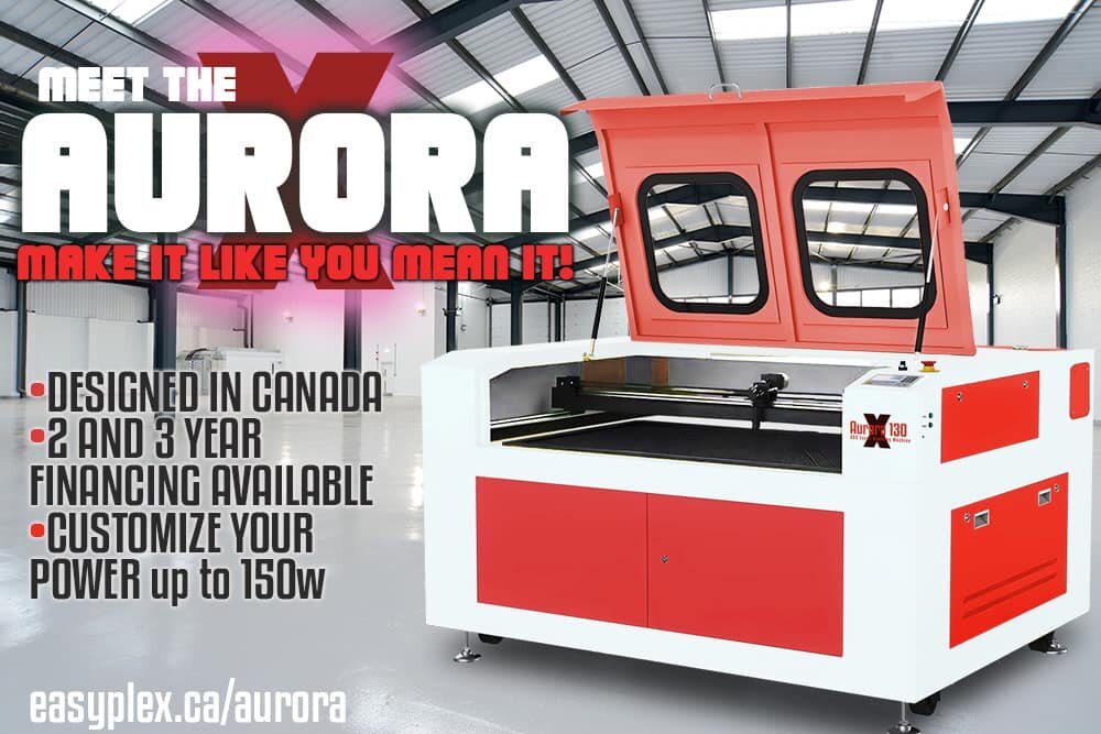 Check out the amazing Aurora X ￼Laser Crafting  Machine! This is just one of many color combinations available. If you really need a specific color combination, we can make it happen!