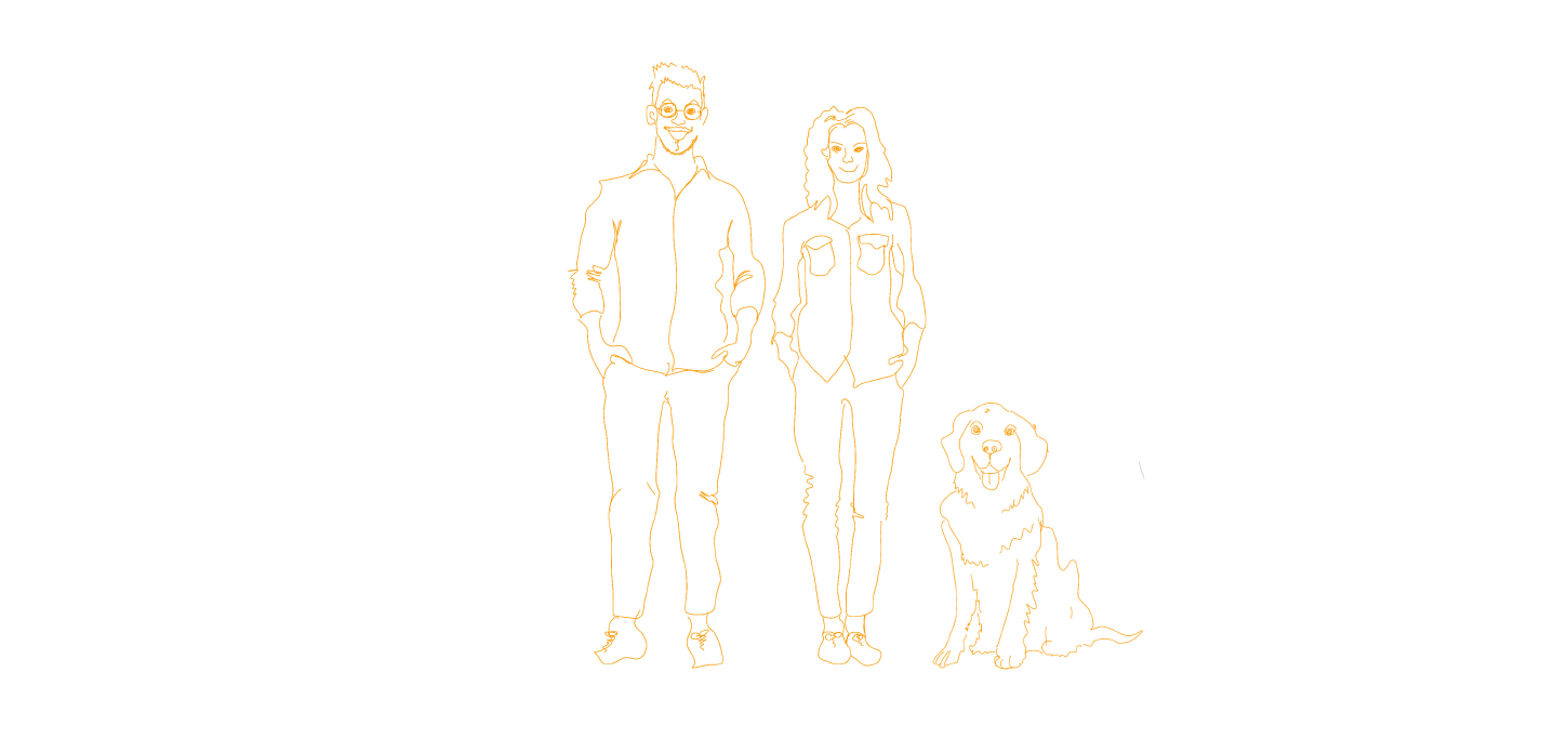 50代のご夫婦と大型犬のすまい