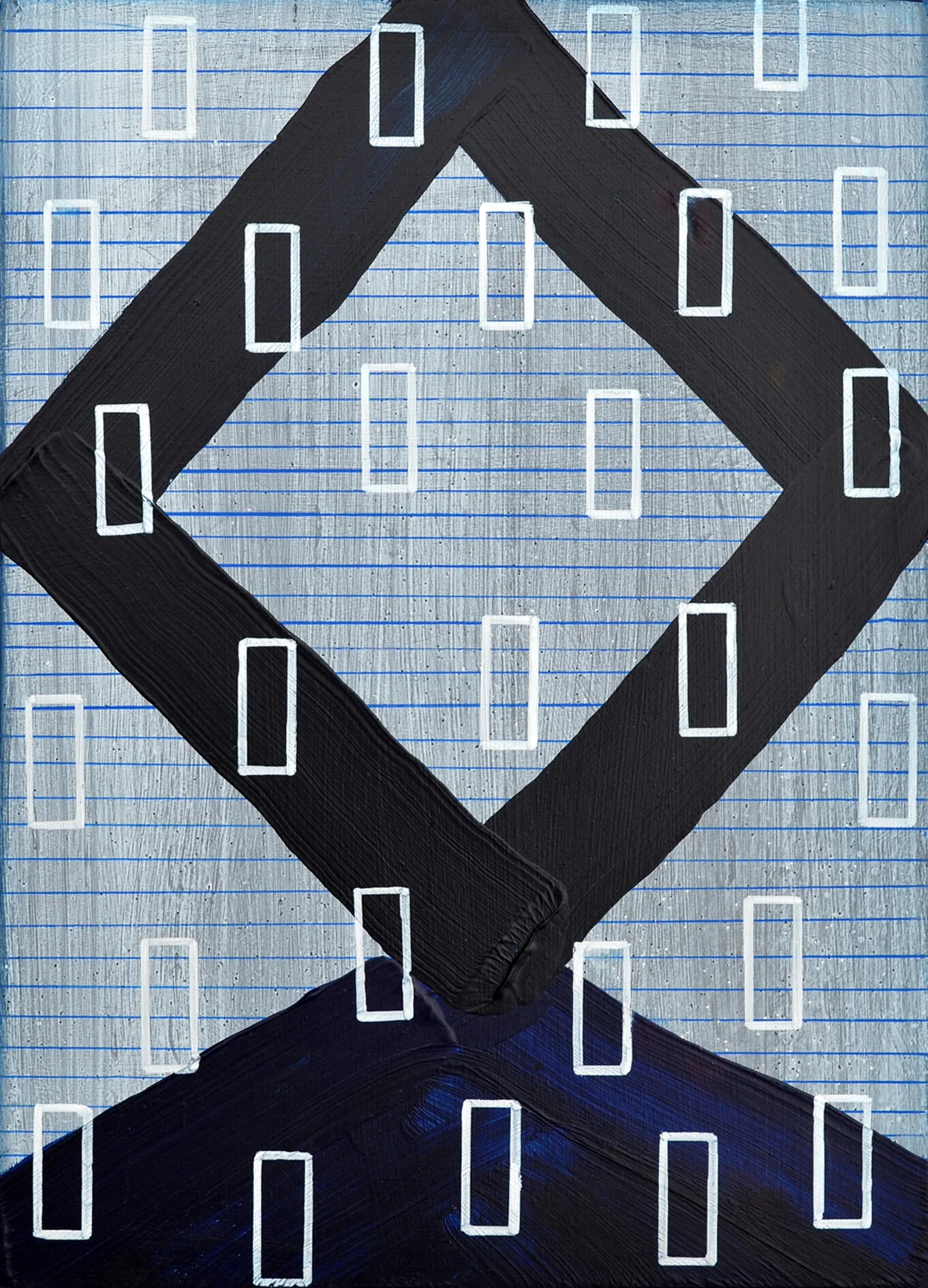 Intersection I 
Clare Crouchman
Mixed Media on Panel 21 x 29.7 x 2.3 cm 
