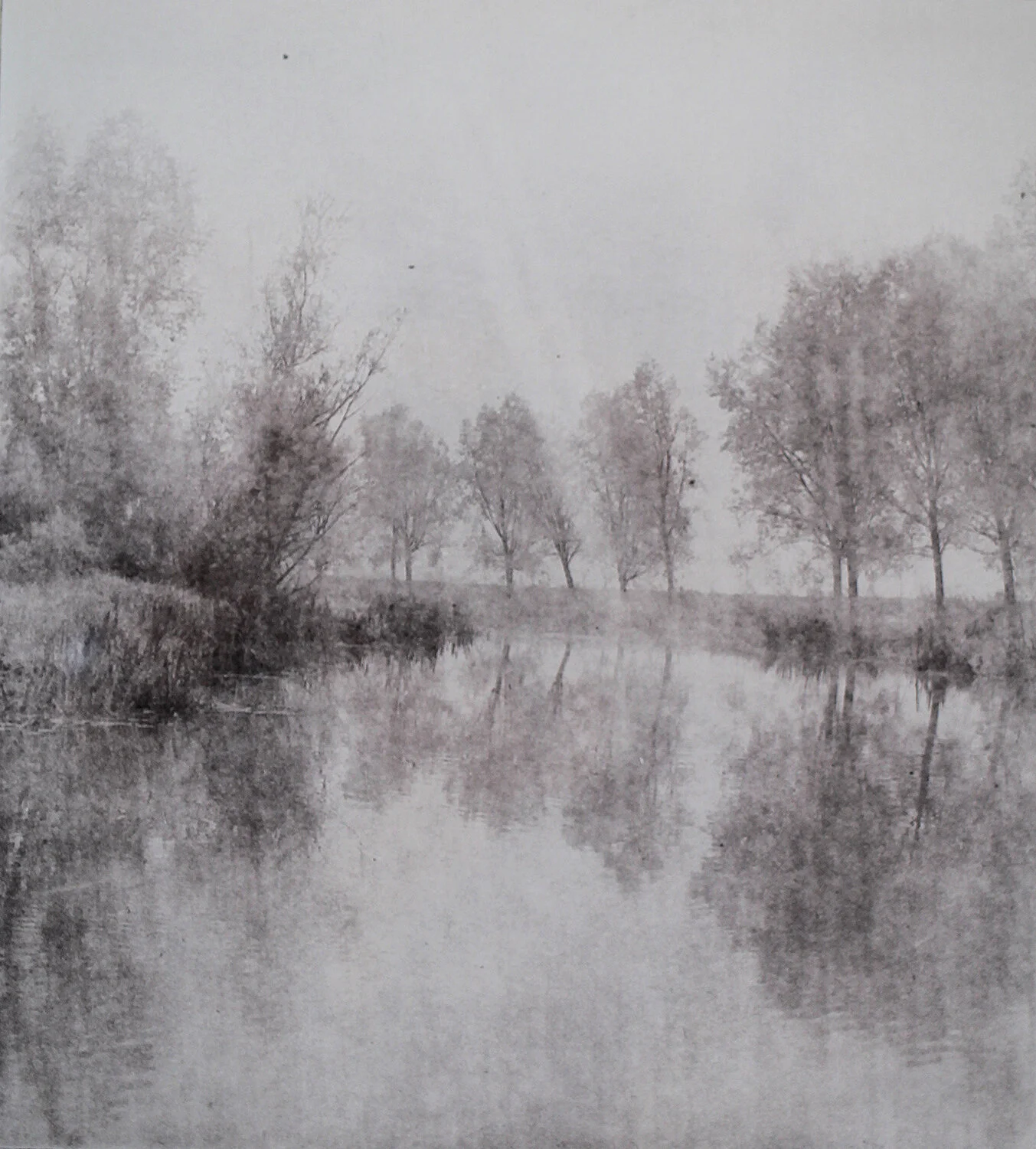 River Great Ouse, 2020.
Melanie Goemans
Ghost print of solar plate etching (15/30), Framed 44 x 44 cm, print 18.5 × 20.5 cm
£185 framed.