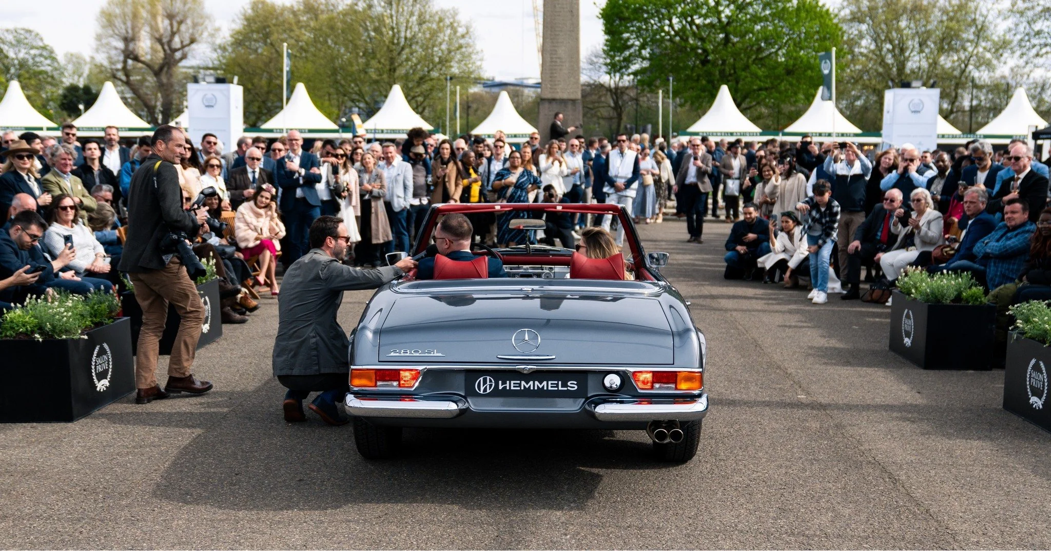 This is the problem.  Just driving into an event with a Hemmels classic can cause a traffic jam. But we love the attention - and so will you.