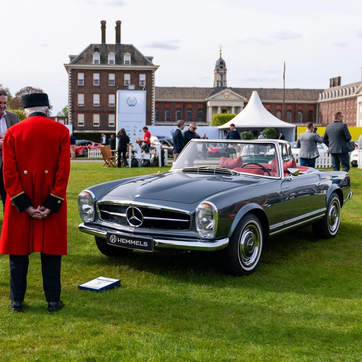 On parade in London, Royal Hospital grounds, Chelsea.