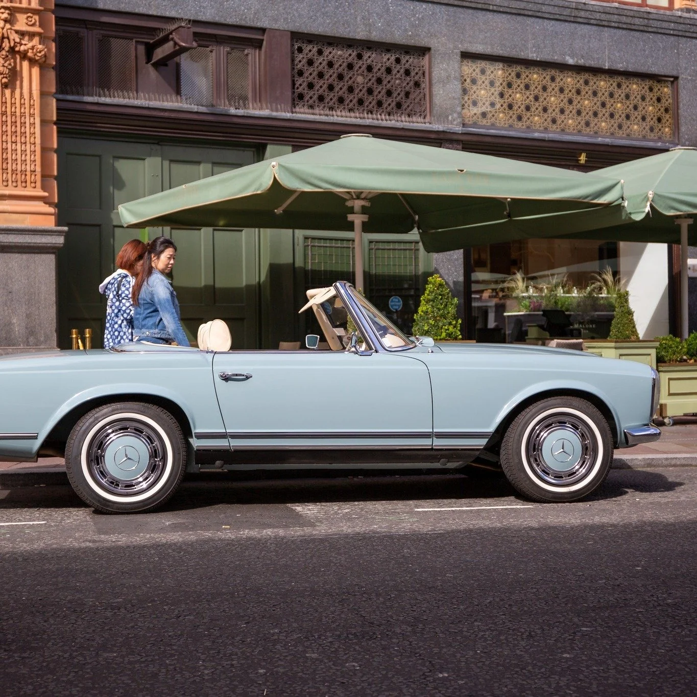 This is the problem with owning a Hemmels classic - everyone stares at the car.