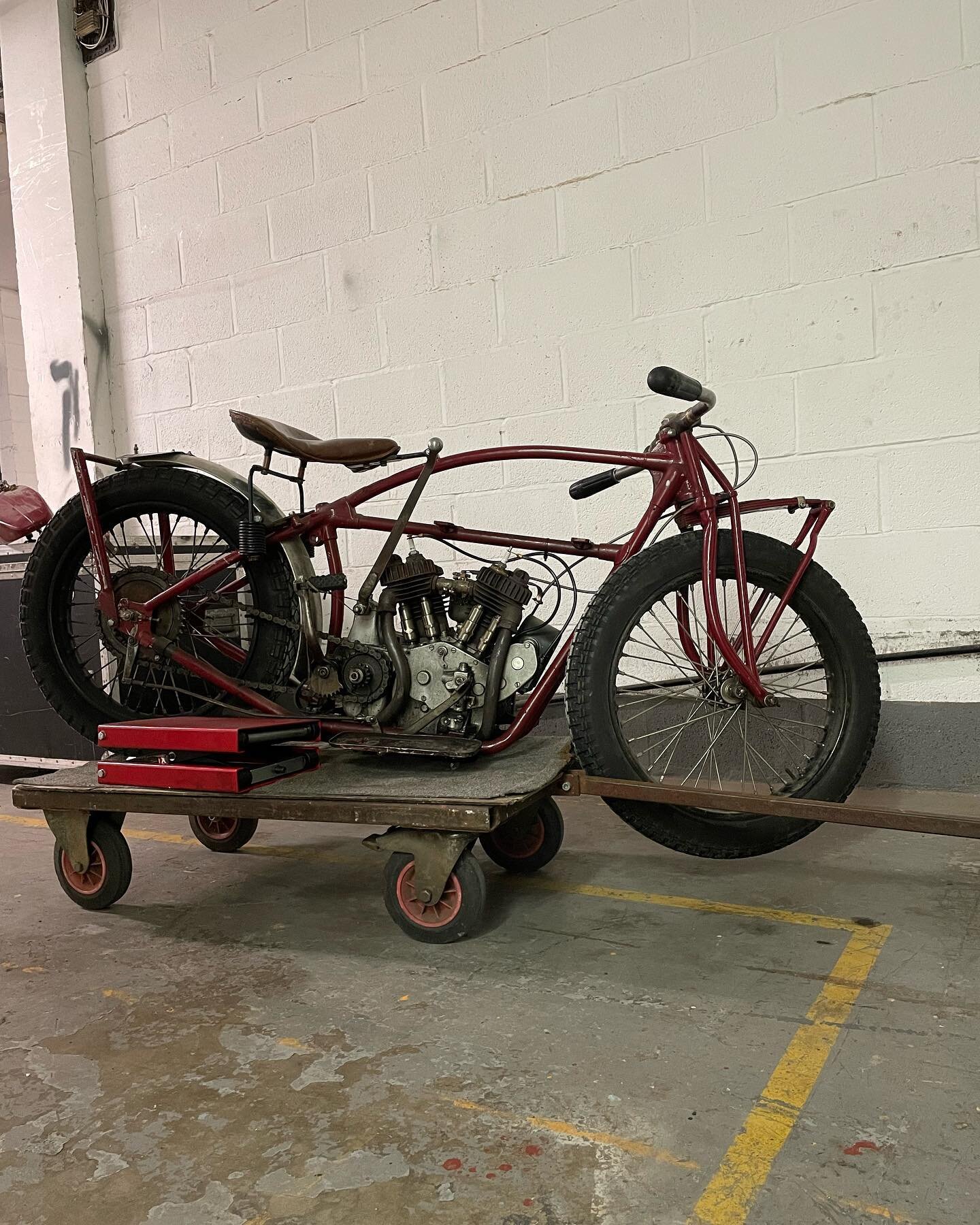 Vintage Indian put right by us, frame straighten and fork repair&hellip;
#jakerobbinsvintageengineering #vintagemotorcycles #indianmotorcycle #framerepairuk #motorcycle #hastings