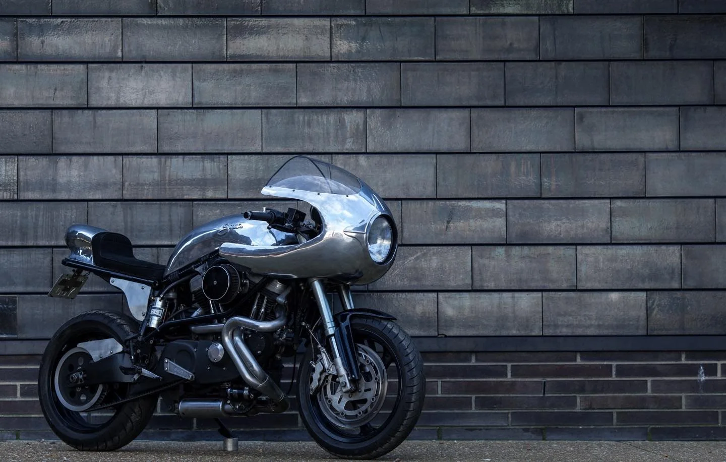 This brute is up for sale! Andrew of Bolt London is selling if you fancy this one off lovely.. I designed and beat the body work from sheet ally the best part of 10 years ago.. anyway you won&rsquo;t find another like it&hellip;