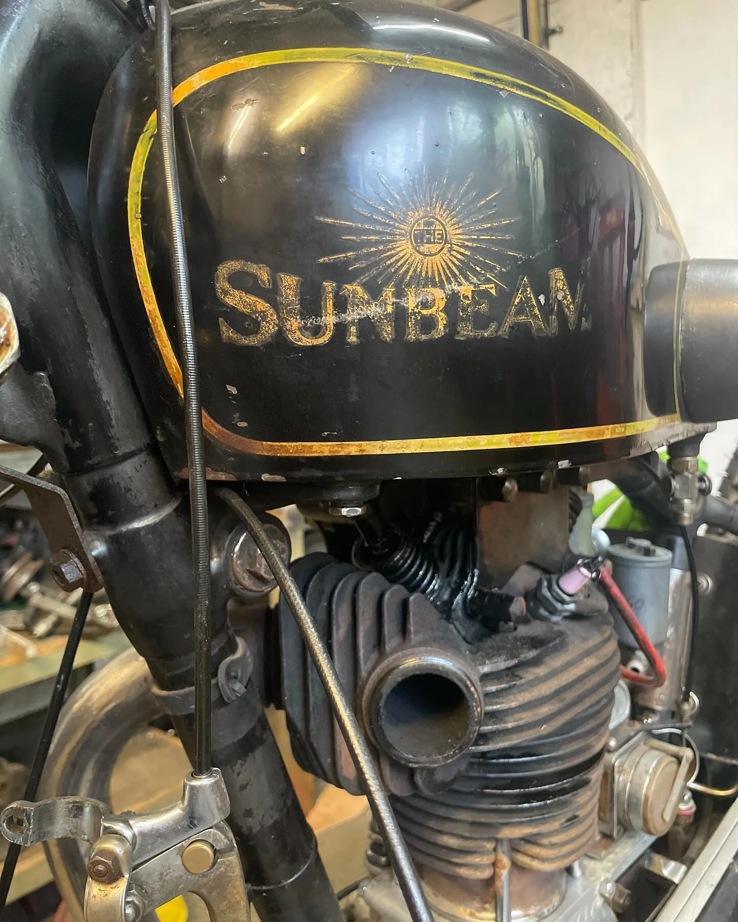 They don&rsquo;t make them like they used to&hellip; no really&hellip; Sunbeam, the real 1930s Rolls Royce of motorcycles.. #jakerobbinsvintageengineering #sunbeam #motorcycle #vintage