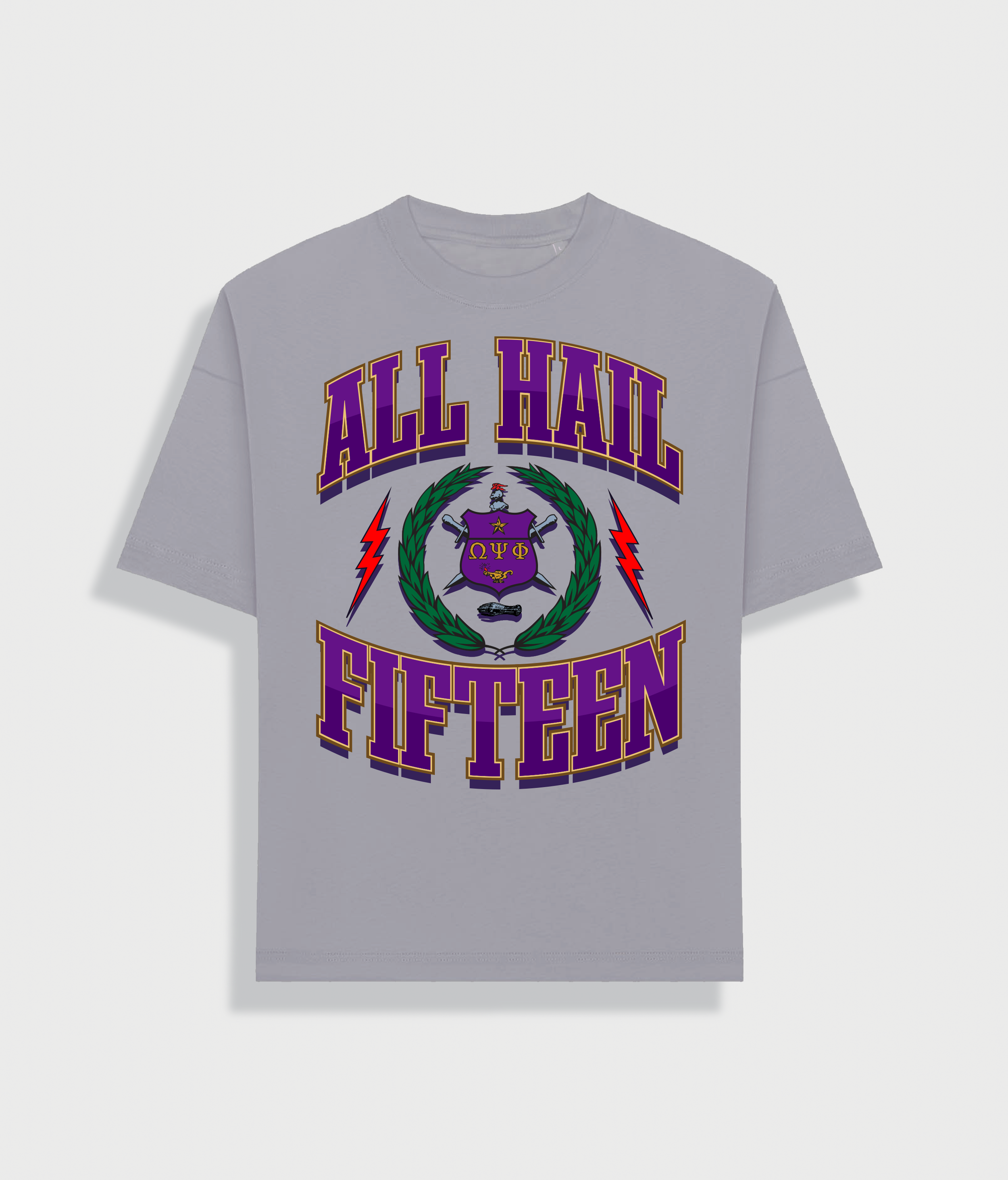 All Hail Fifteen Tee Pewter Gray