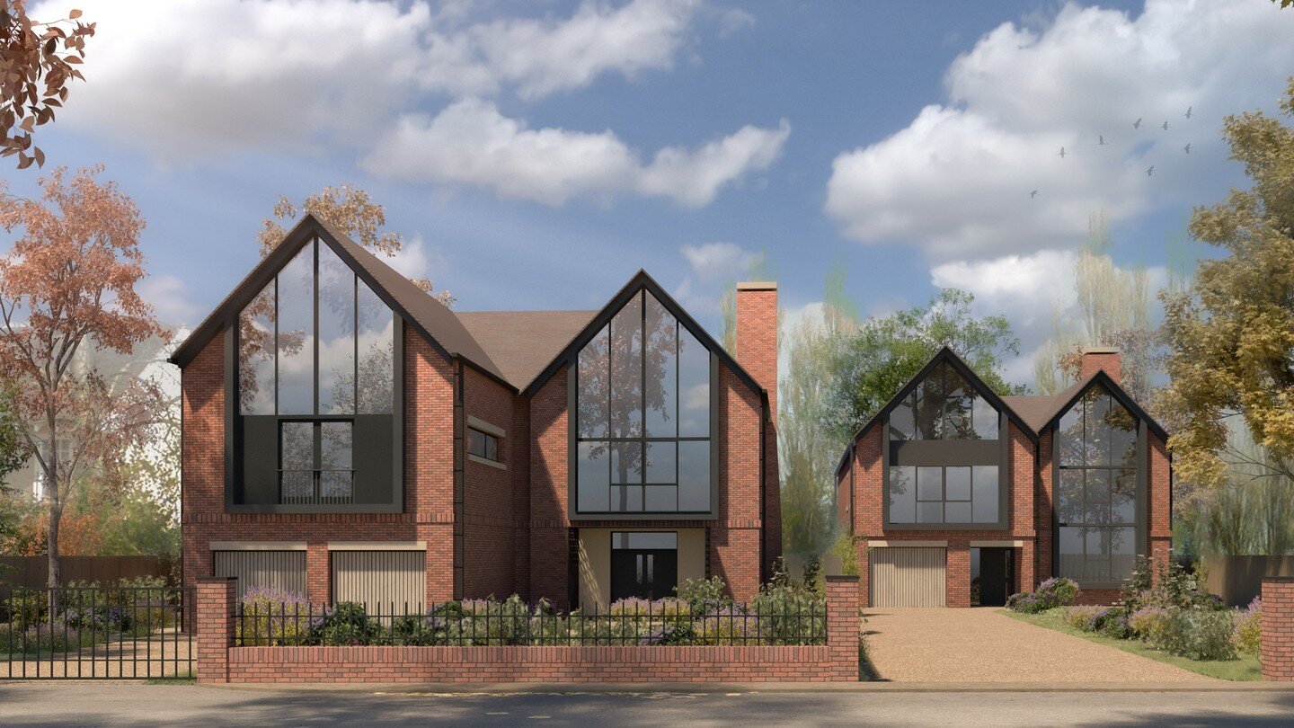 Planning permission has been granted for the construction of two detached dwellings in Leicester. A five bed property and six bed property which incorporates a double garage, courtyard space, cinema room and open plan kitchen and dining space, design