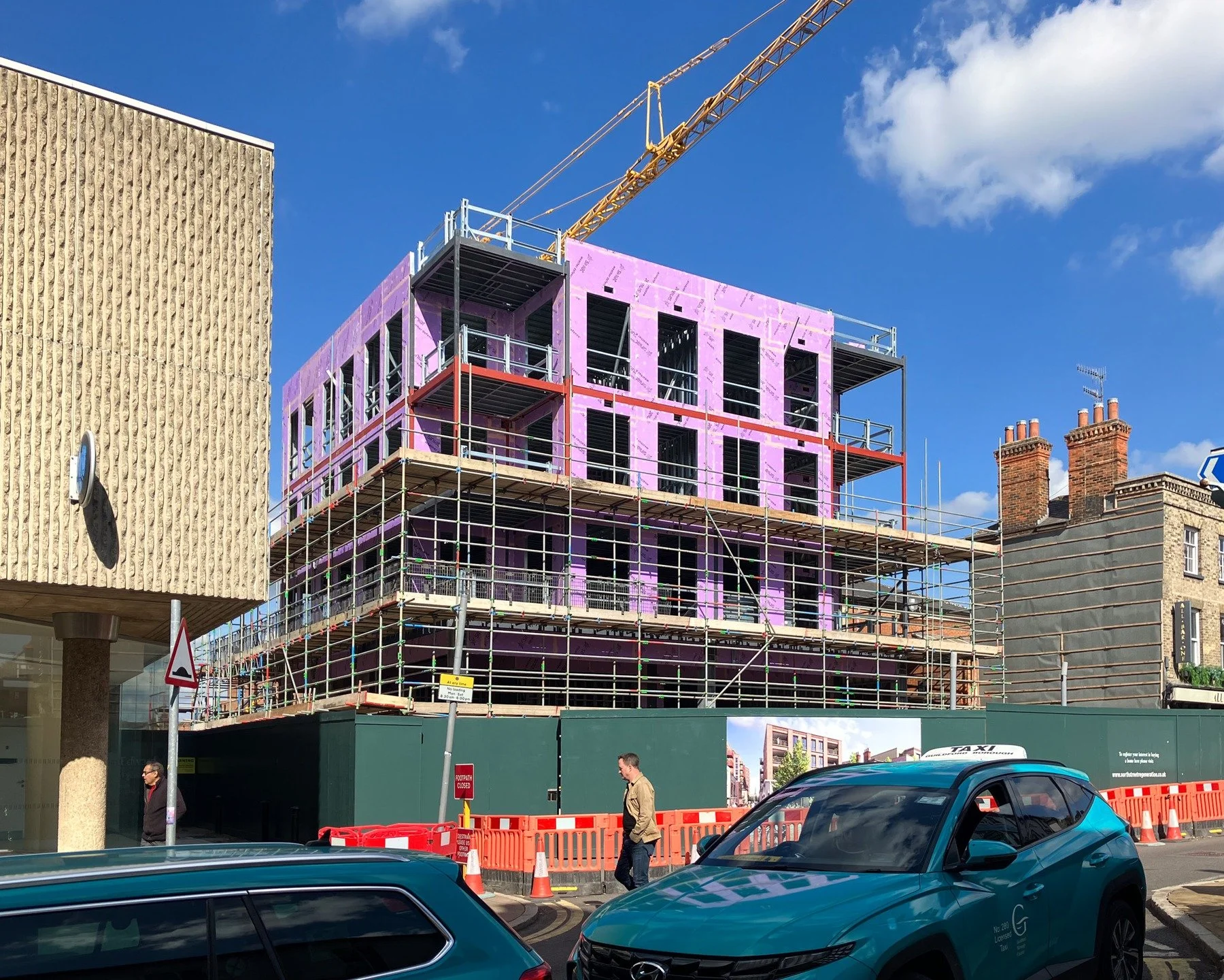 Construction is well underway at North Street, Guilford where our team has had the challenge of delivering a building between two neighbouring properties, as part of a wider masterplan including 6 residential and mixed-use blocks. 
 
Victoria Torres 