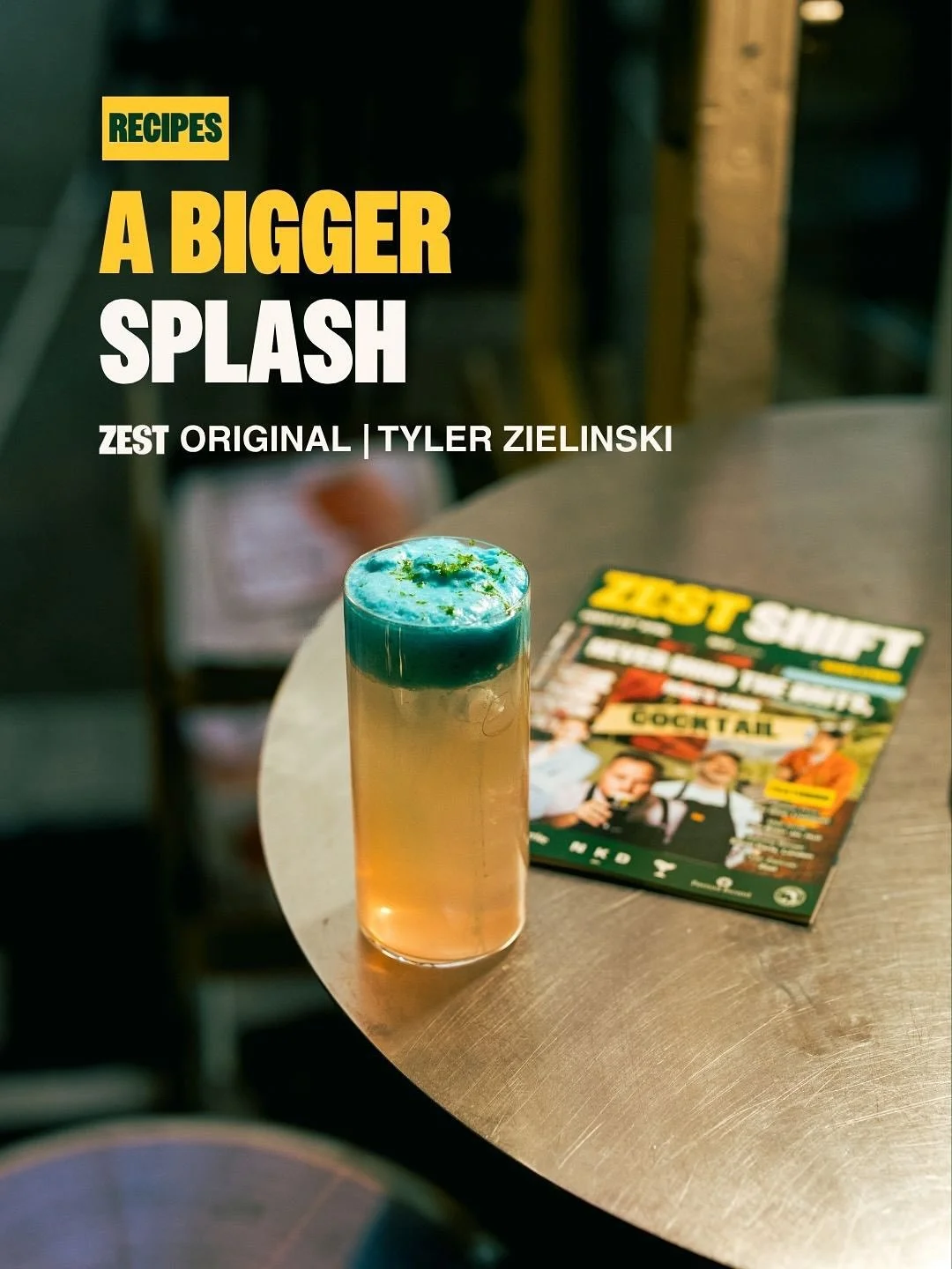 A Bigger Splash
🍸 @bon_vivantito
📥 Save this recipe, or share with your favourite cocktail lover

We&rsquo;ve got something a little different for you this week&mdash;our very first Zest exclusive recipe 🌊 A Bigger Splash was created for our inaug
