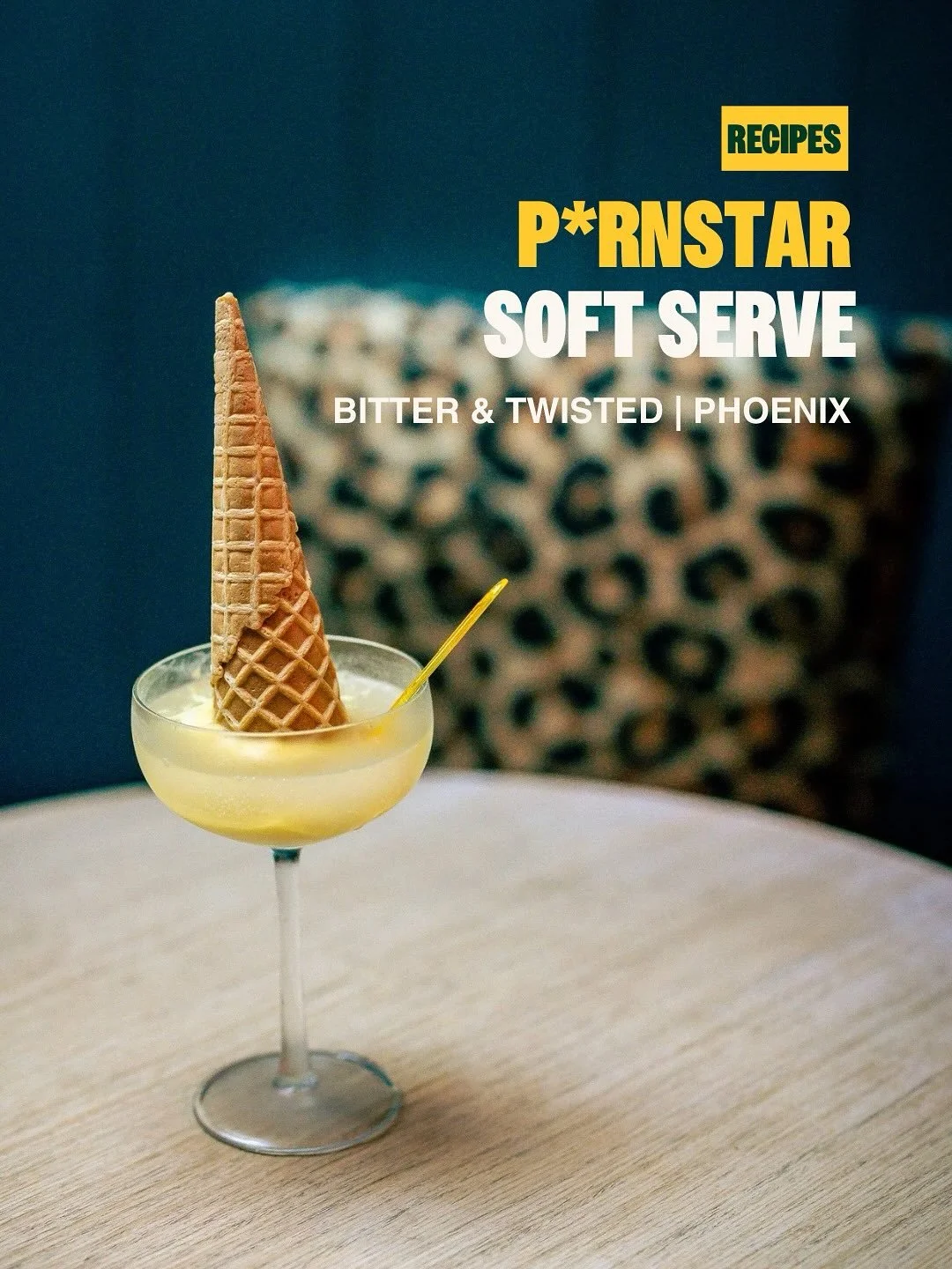 Bitter &amp; Twisted&rsquo;s P*rnstar Soft Serve
📍 @bitterandtwisted_az (Phoenix, USA)
📥 Save this recipe, or share with your favourite cocktail lover 

Classic P*rn star Martini not naughty enough for you? Then turn it into an ice cream&hellip;&rs