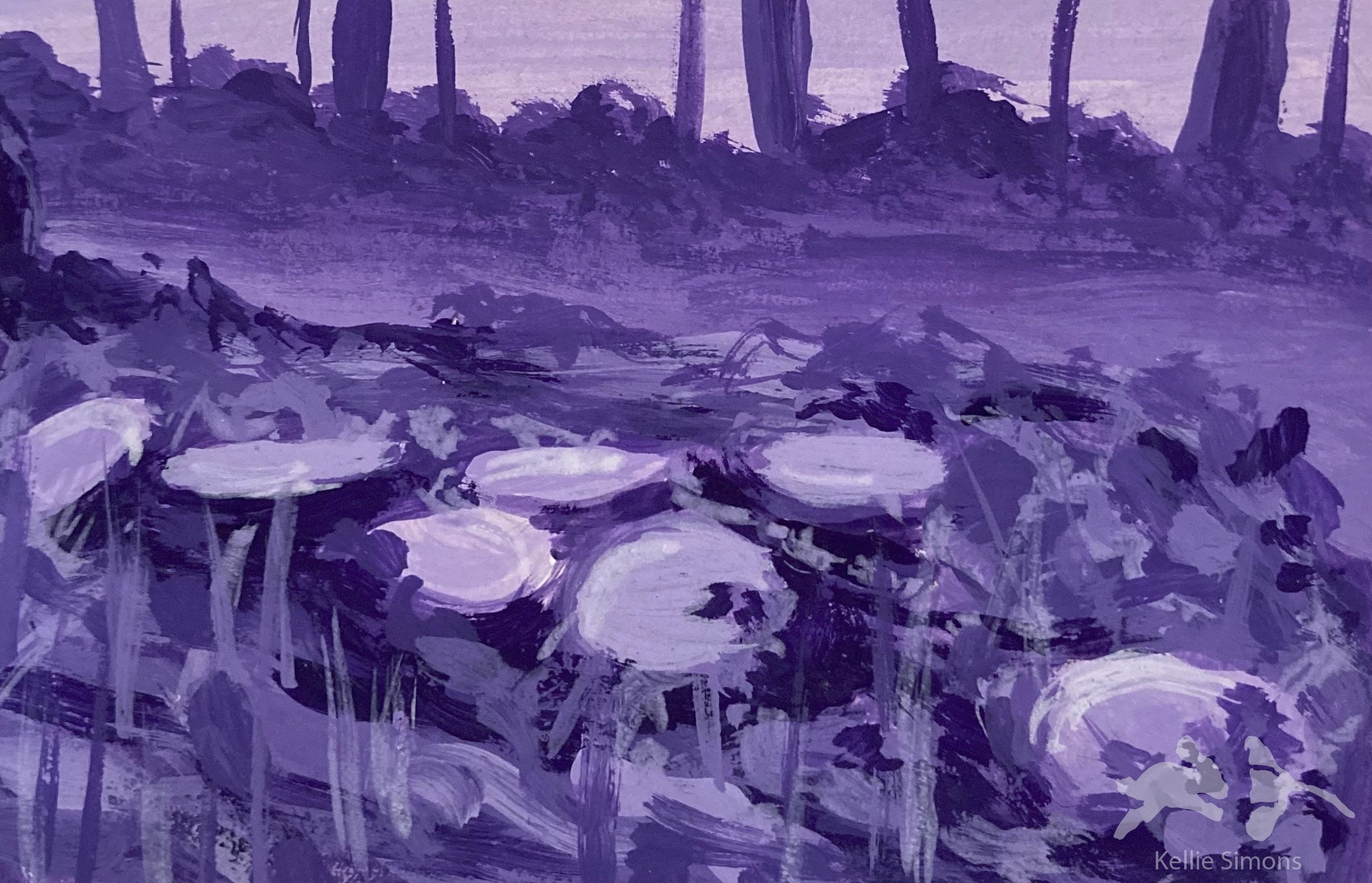 Offering for Fairies (Gouache on paper, 3.75x2.5 inches, August 2022)