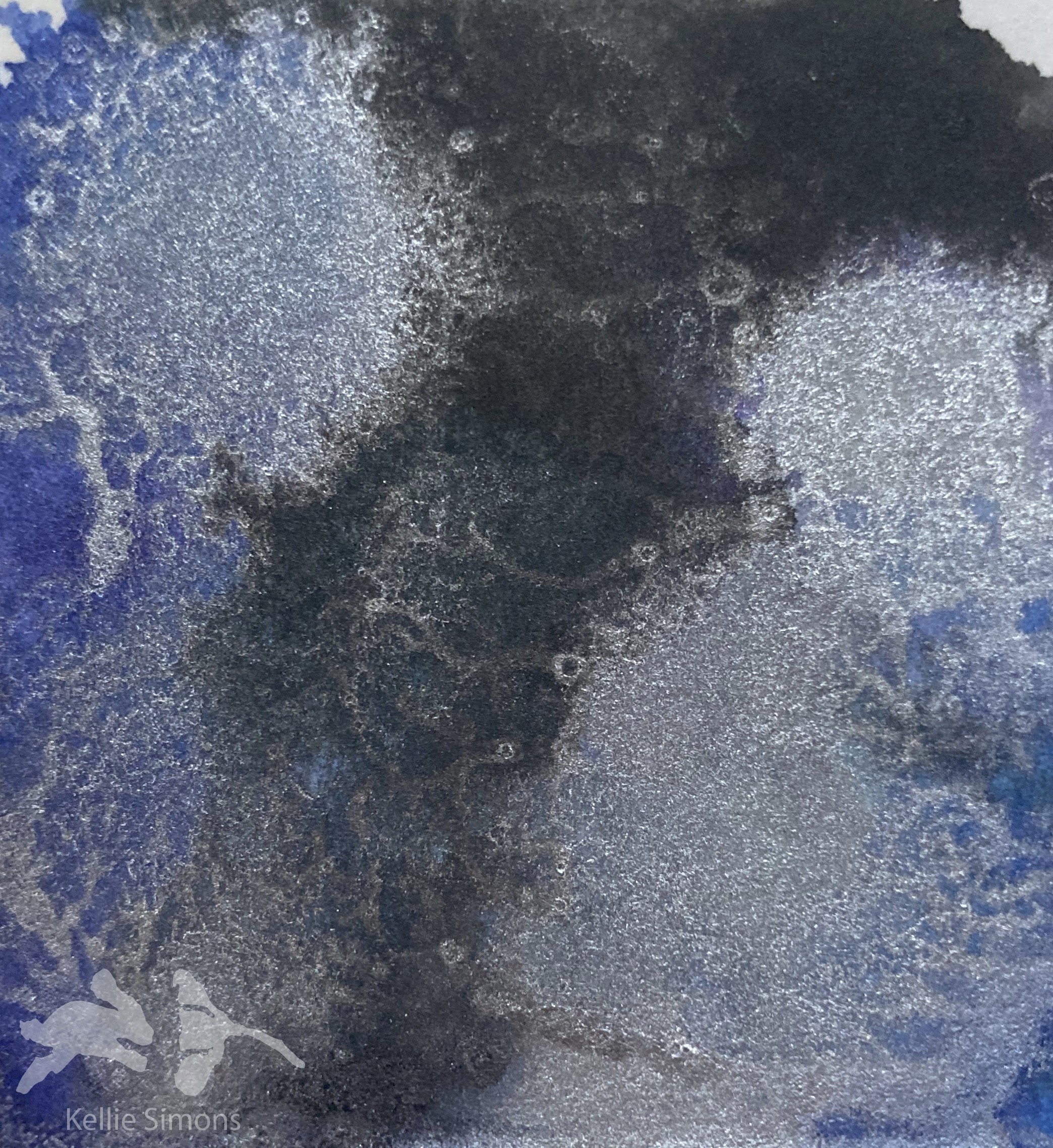 Bluebeard Wonder Revisited 3B (Ink on paper, 2x2 inches, November 2020)