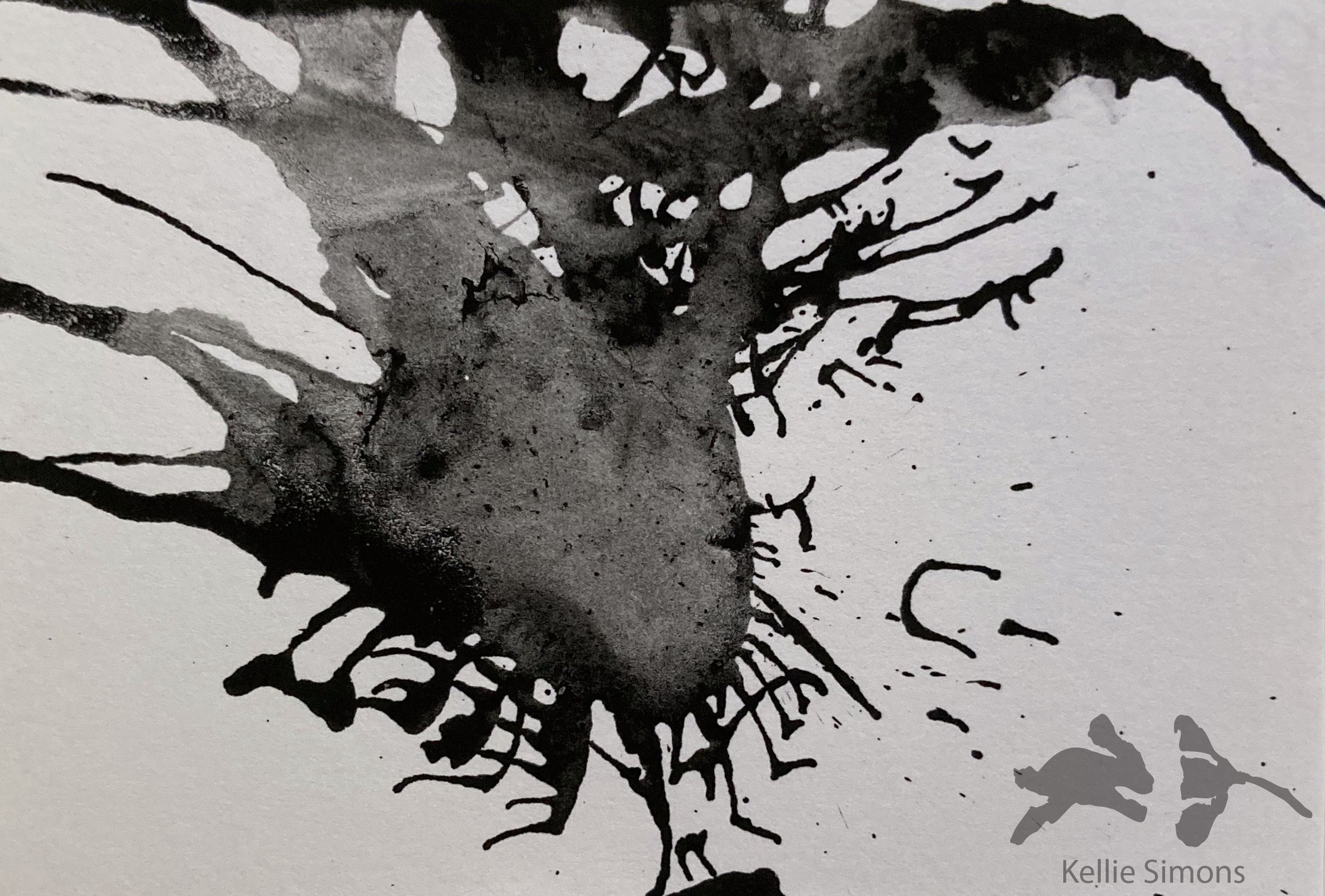 Bluebeard Horror 7A (Ink on paper, 3.5x2.25 inches, October 2020)