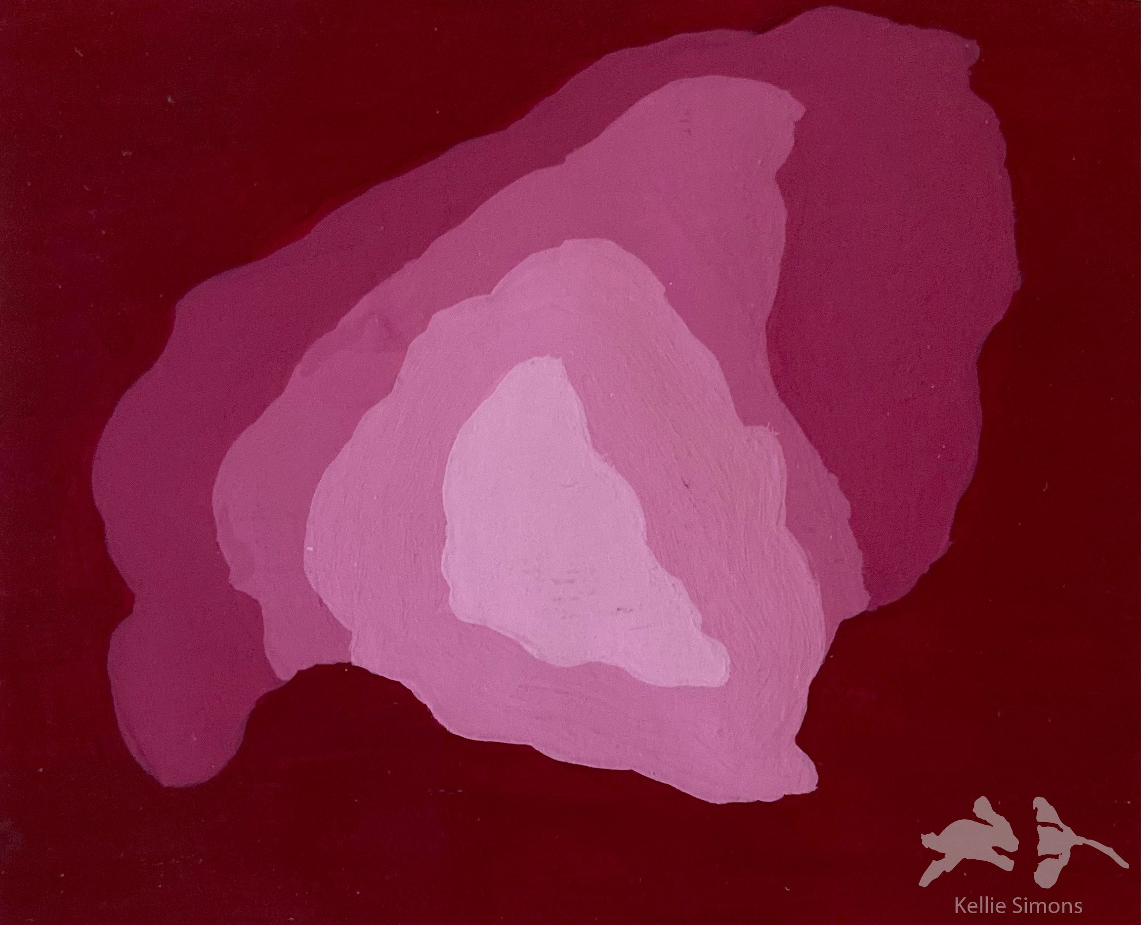Cave - Value Study (Gouache on paper, 4x3 inches, August 2022)