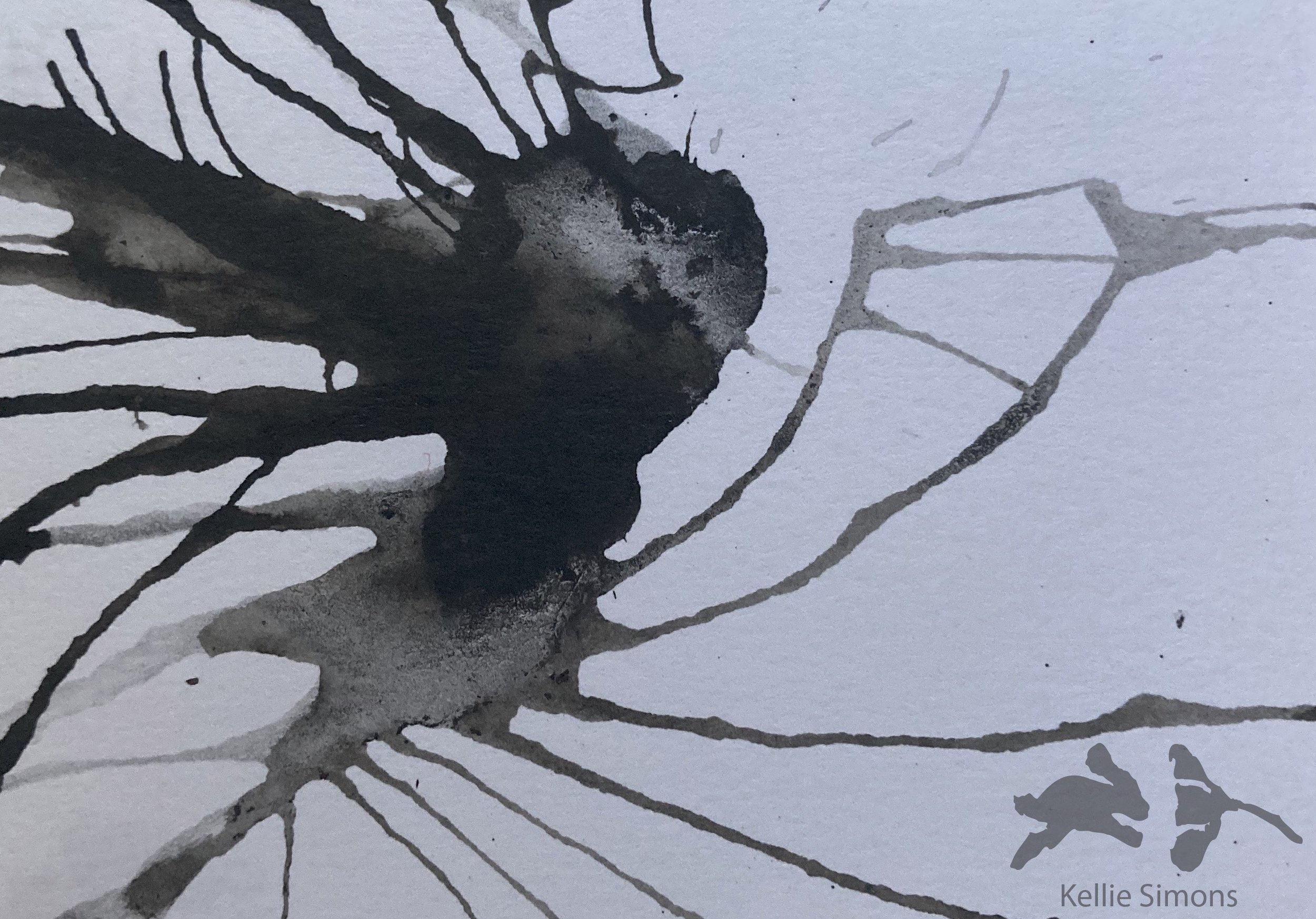Bluebeard Horror Revisited 2A (Ink on paper, 3.5x2.5 inches, November 2020)