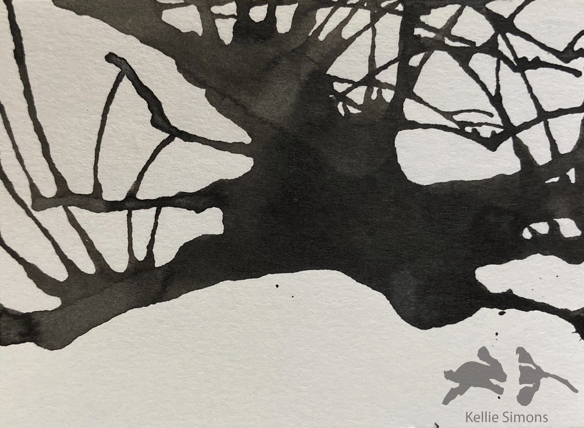 The Goose Girl Horror 1A (Ink on paper, 3.5x2.5 inches, October 2020)
