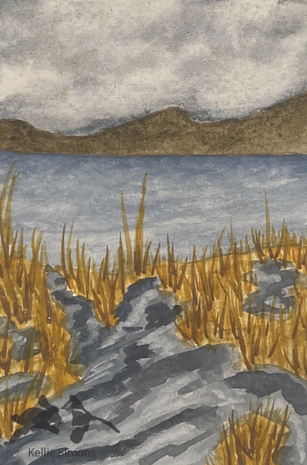 Ireland Memory (Watercolor on paper, 3.5x5 inches, October 2020)