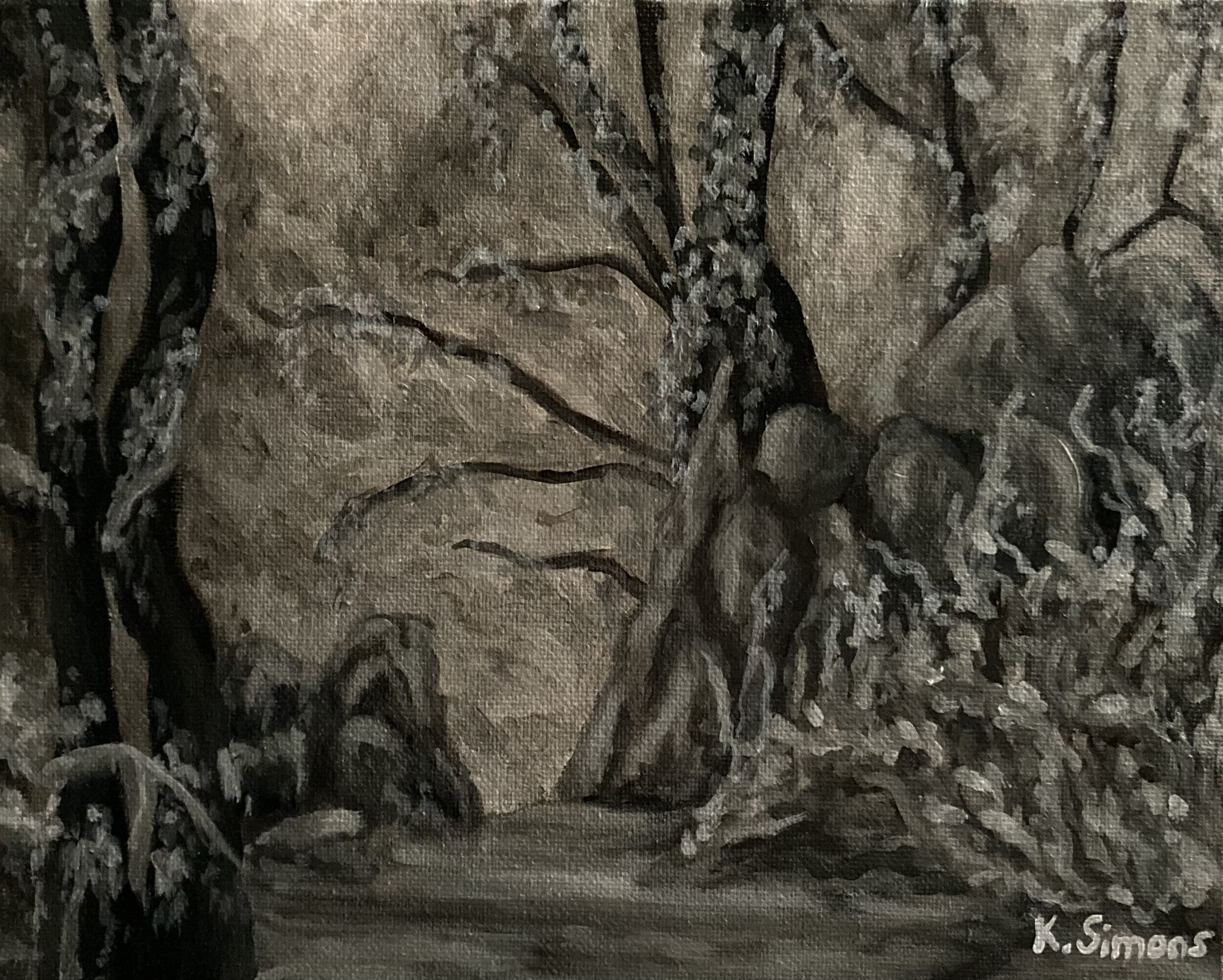 Solitude (Oil on canvas, 10x8 inches, September 2024)