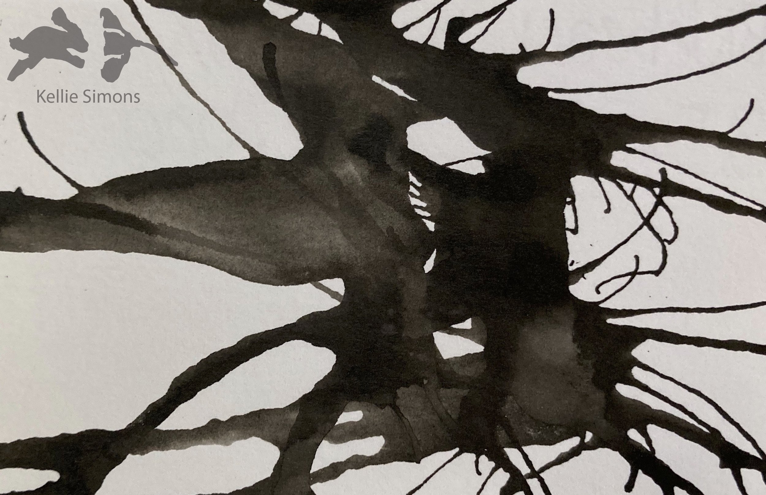 Bluebeard Horror 5A (Ink on paper, 3.5x2.5 inches, October 2020)