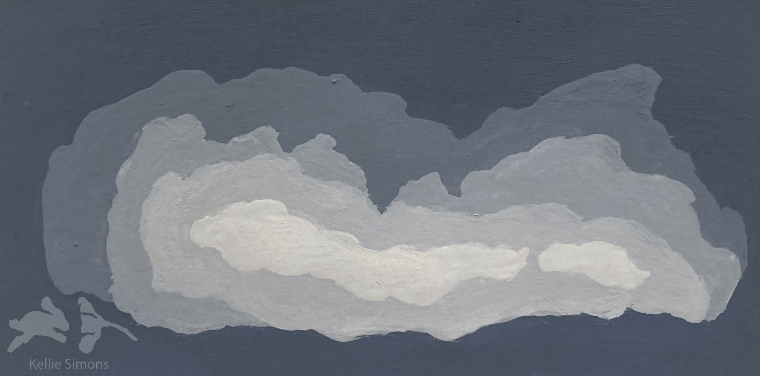 Cave - Value Study (Gouache on paper, 3.75x2 inches, February 2026)