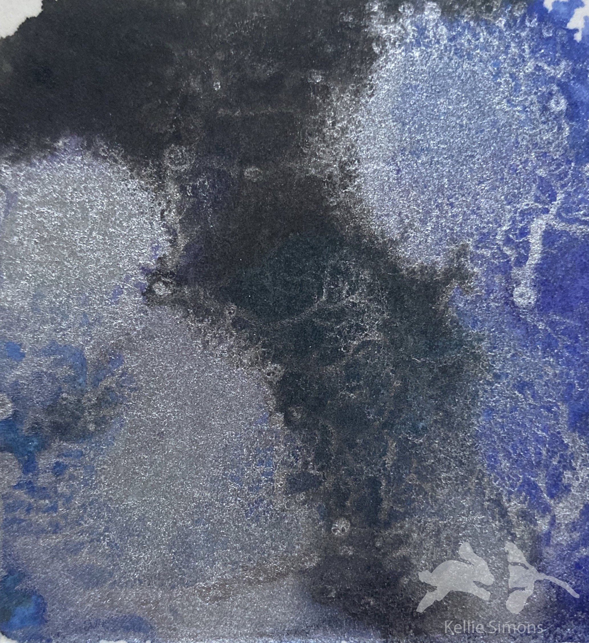 Bluebeard Wonder Revisited 3A (Ink on paper, 2x2 inches, November 2020)