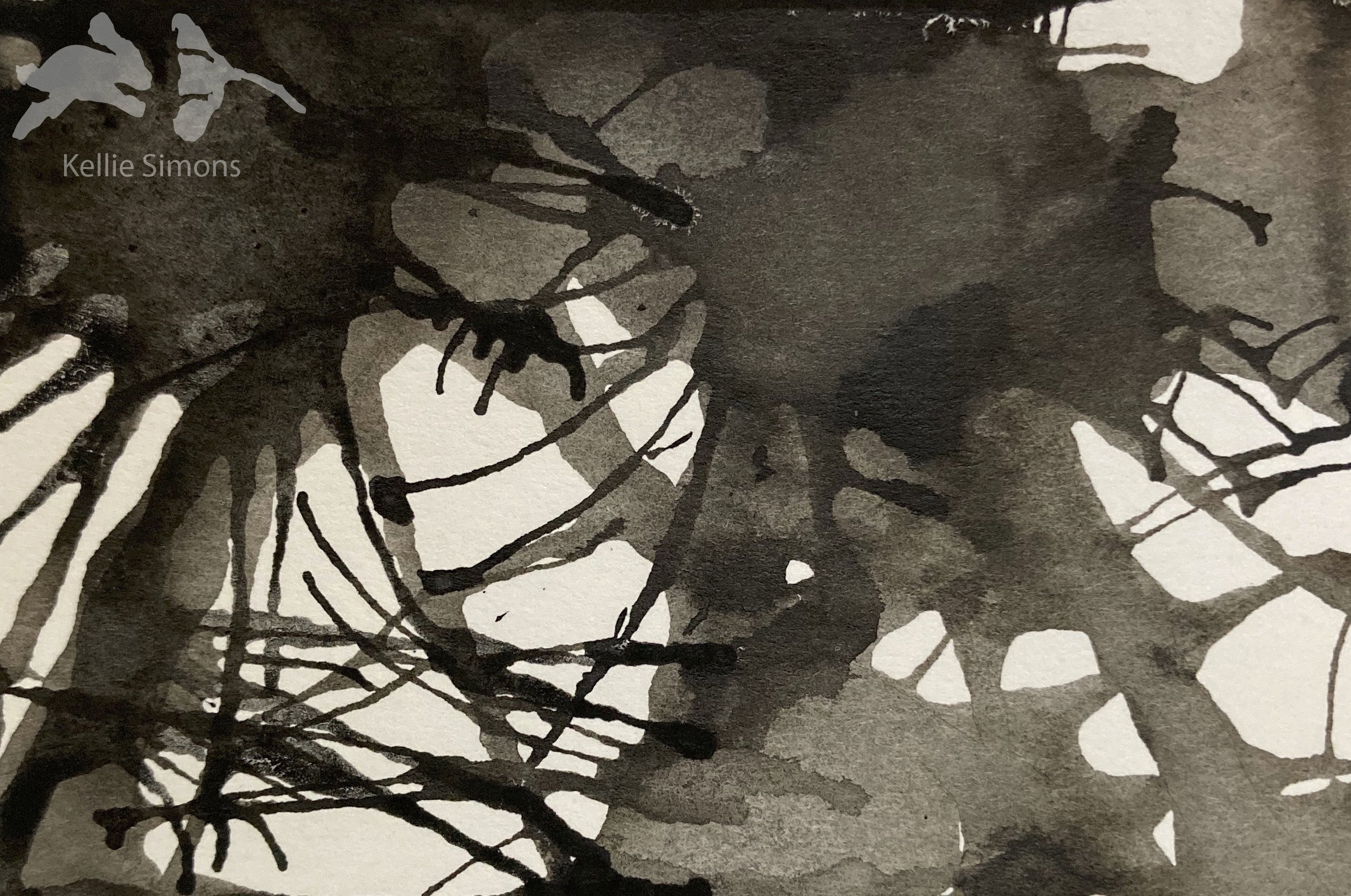 The Six Servants Horror 2A (Ink on paper, 3.5x2.5 inches, October 2020)