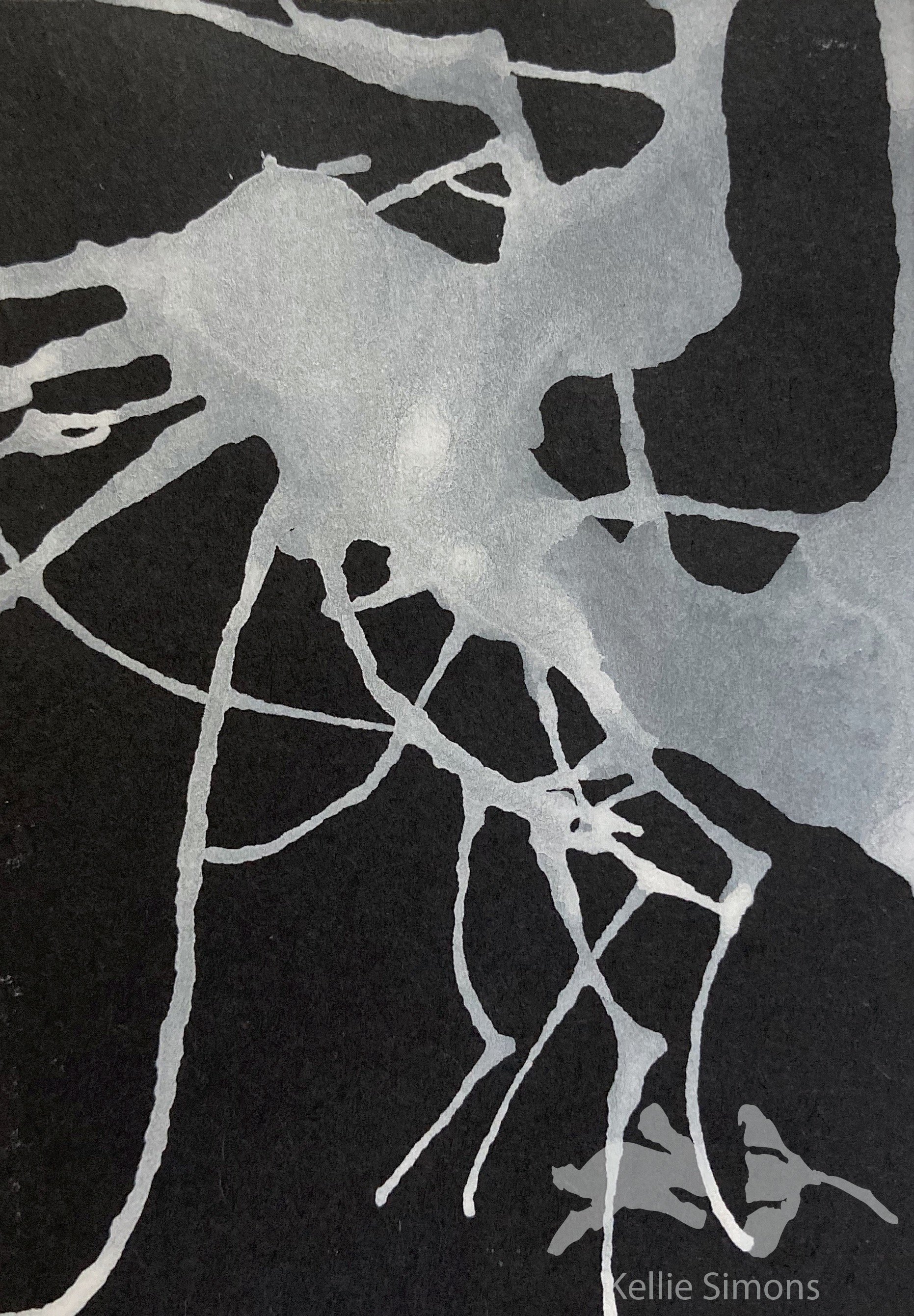 The White Snake Horror 7B (Ink on paper, 2.5x3.5 inches, October 2020)