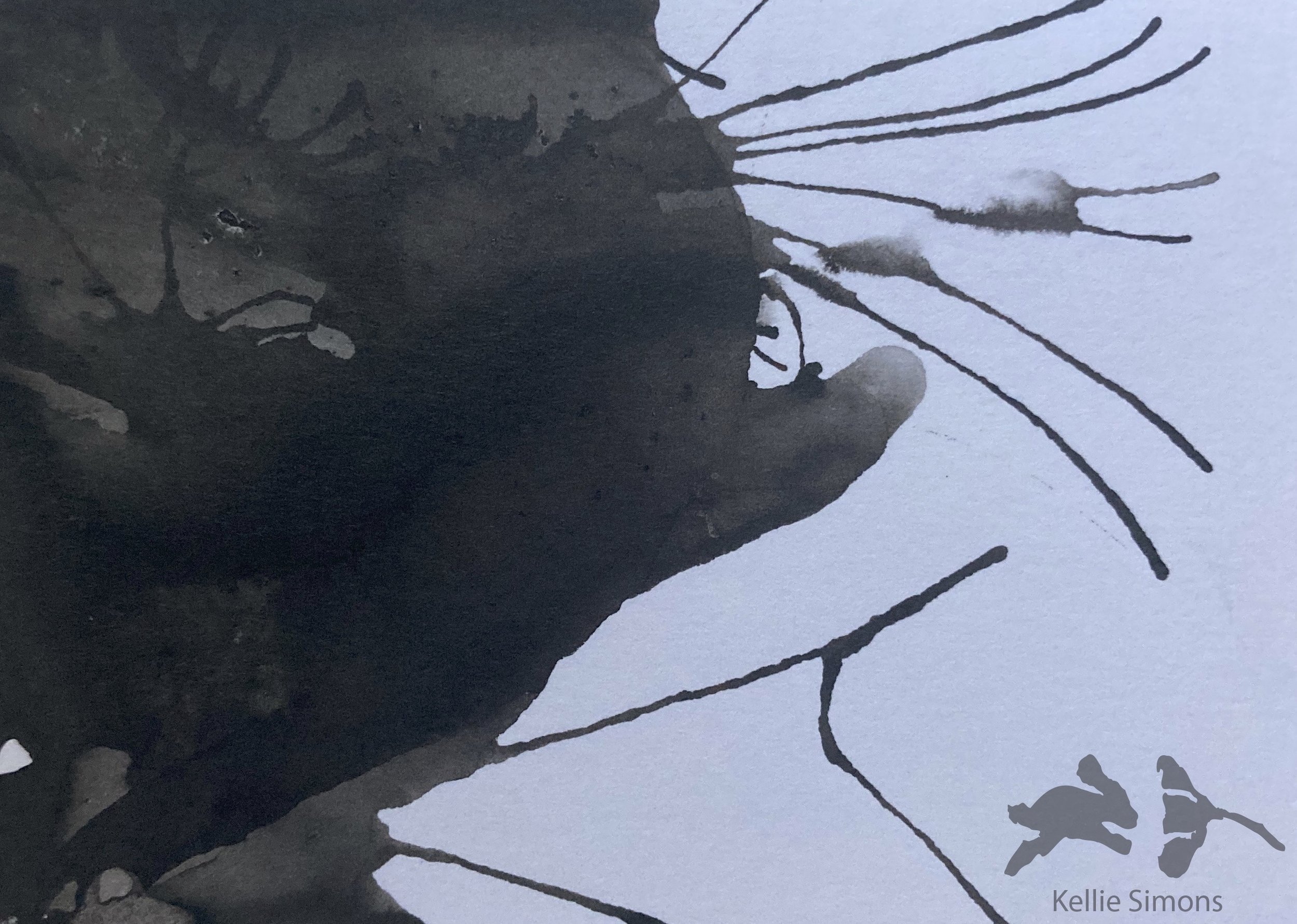 Bluebeard Horror Revisited 3A (Ink on paper, 3.5x2.5 inches, November 2020)