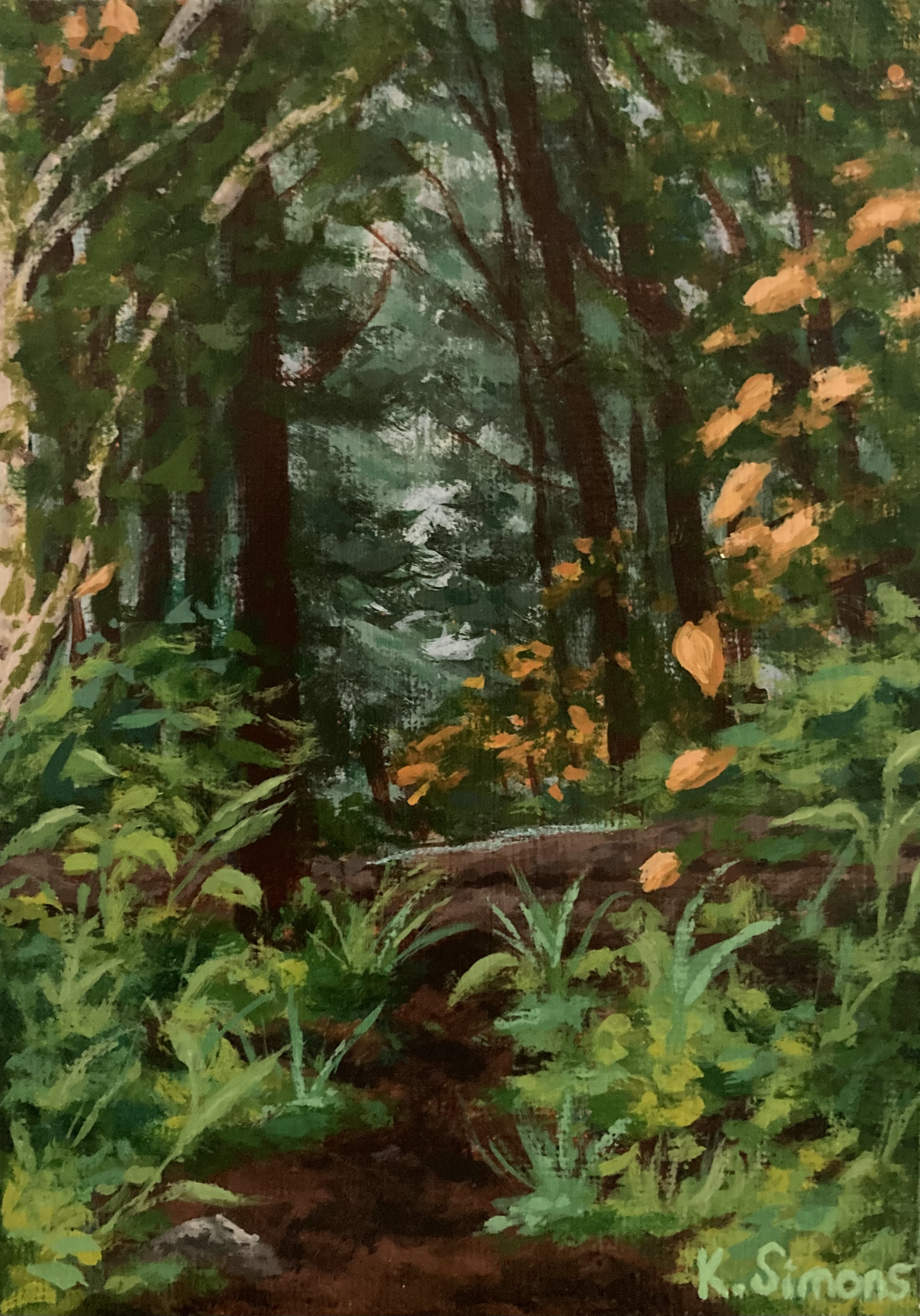 Where to Wander (Acrylic on canvas, 5x7 inches, May 2026)