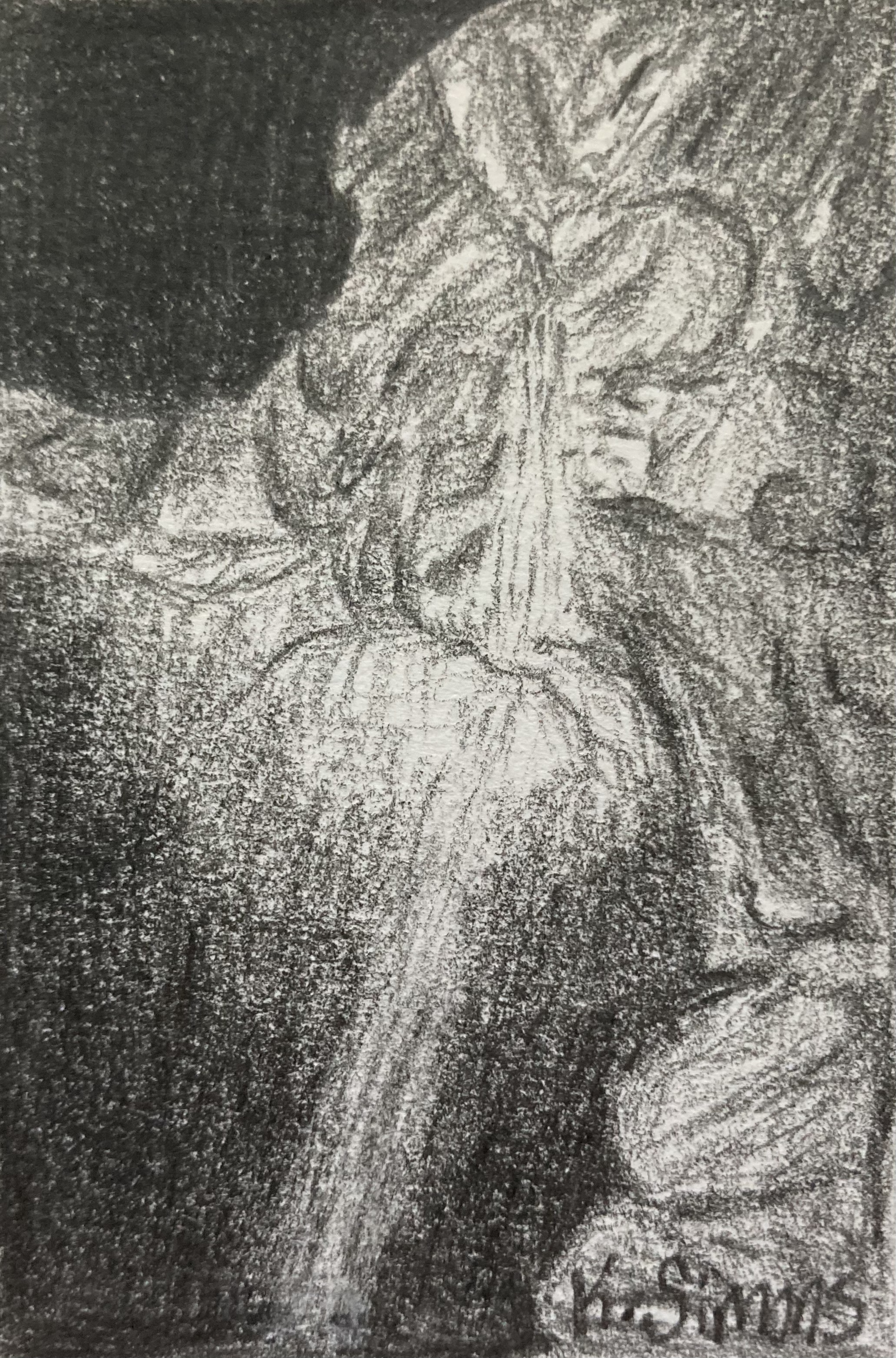Aillwee Cave (Pencil on paper, 2x3 inches, July 2025)