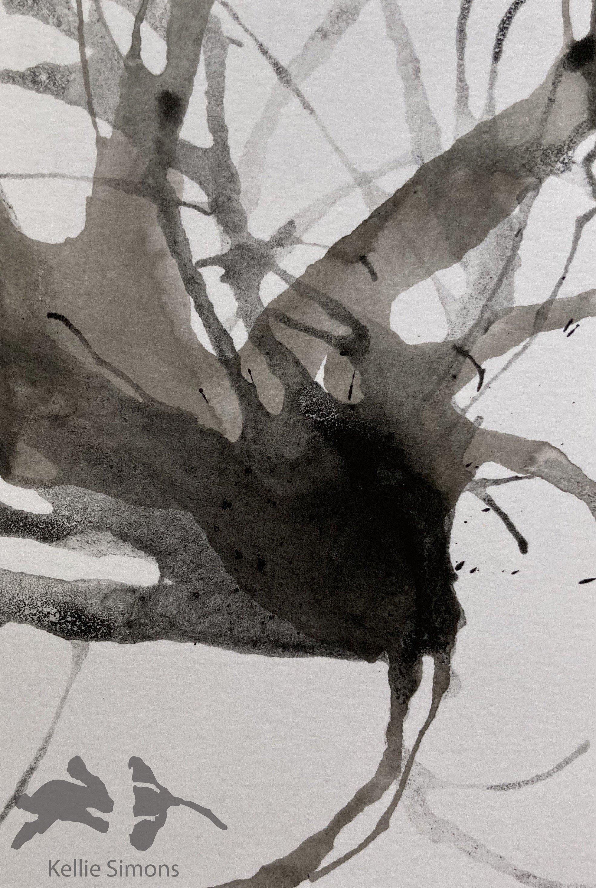 Hansel & Gretel Horror 4A (Ink on paper, 2.5x3.5 inches, October 2020)
