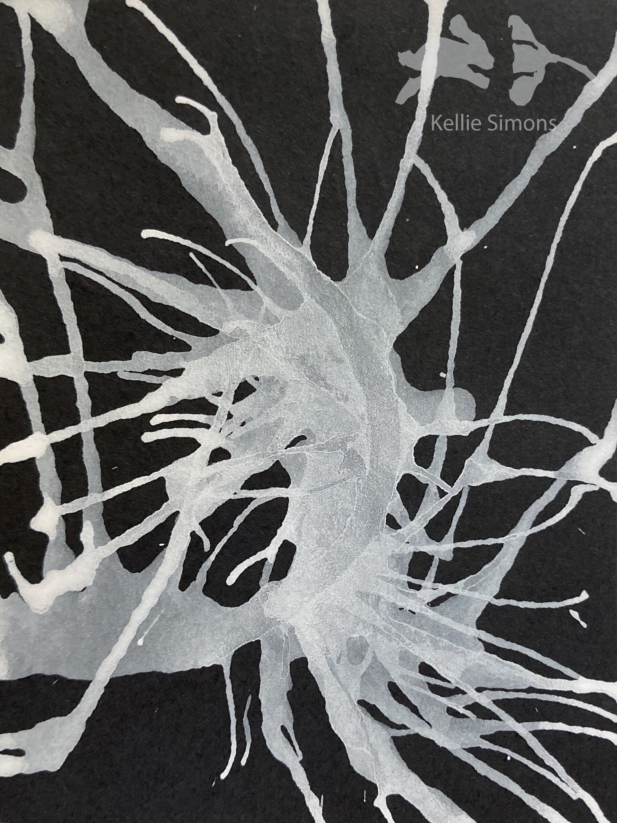 The White Snake Horror 3B (Ink on paper, 2.5x3.5 inches, October 2020)