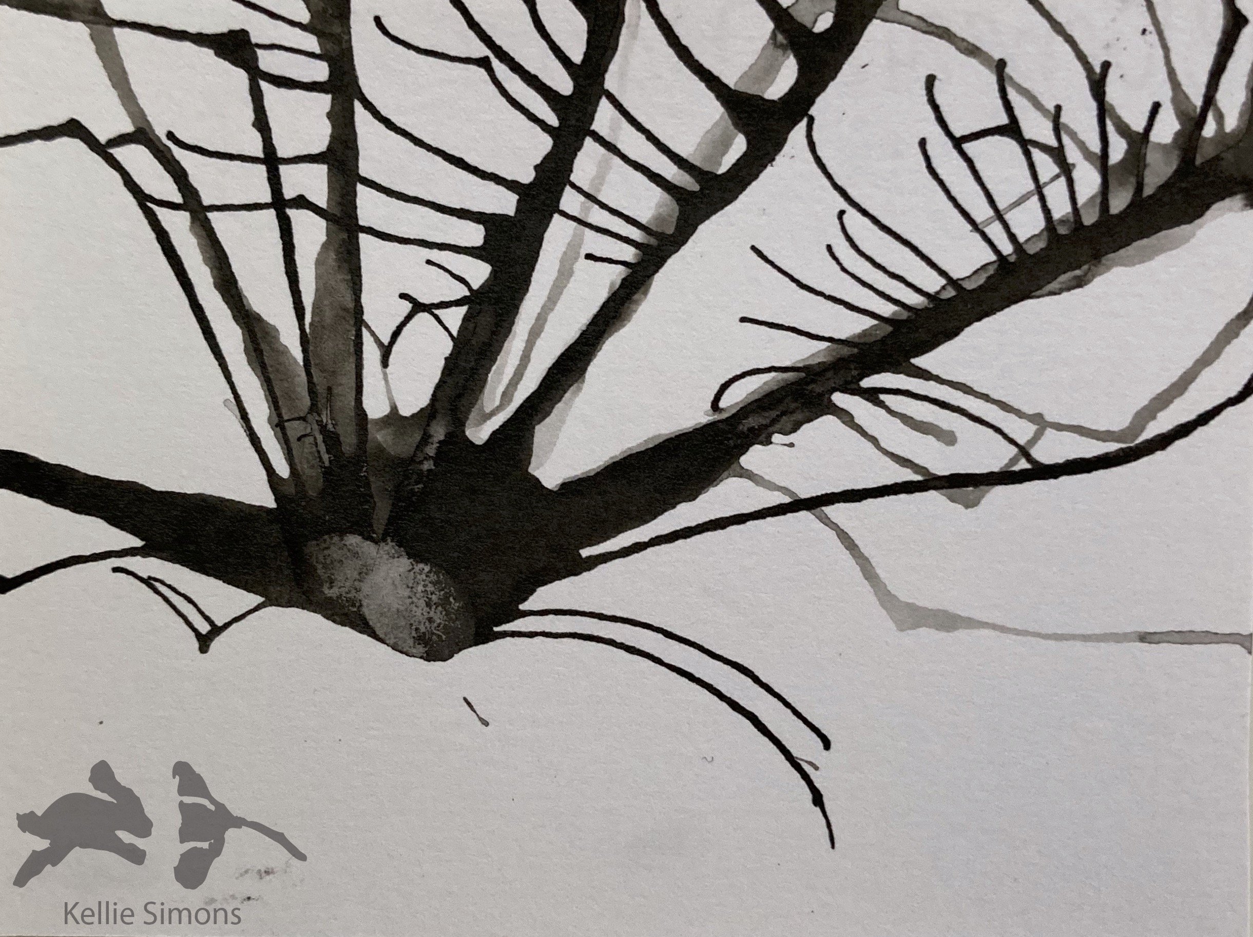 Bluebeard Horror 3A (Ink on paper, 3.5x2.5 inches, October 2020)