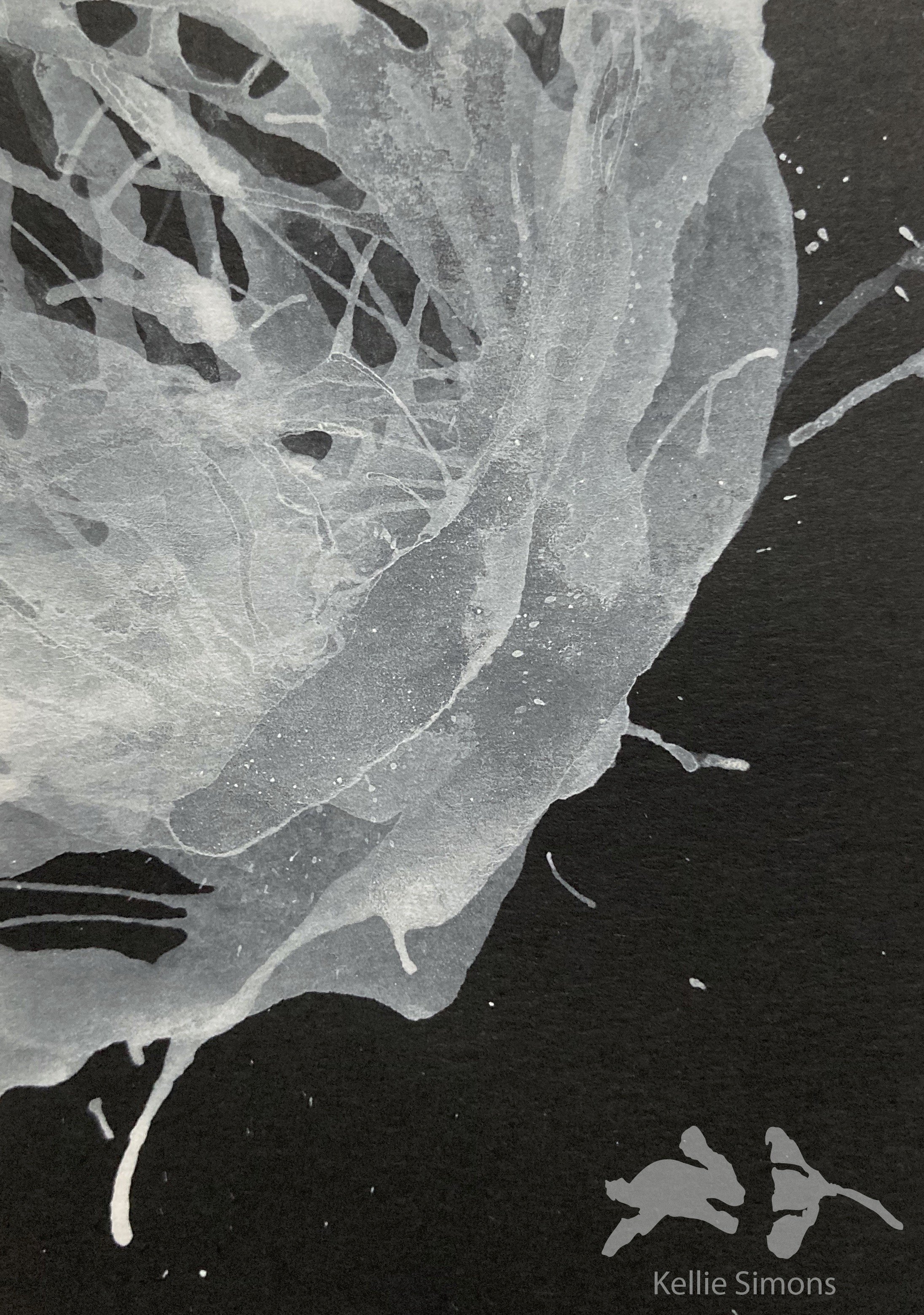 The White Snake Horror Revisited 2B (Ink on paper, 2.5x3.5 inches, October 2020)