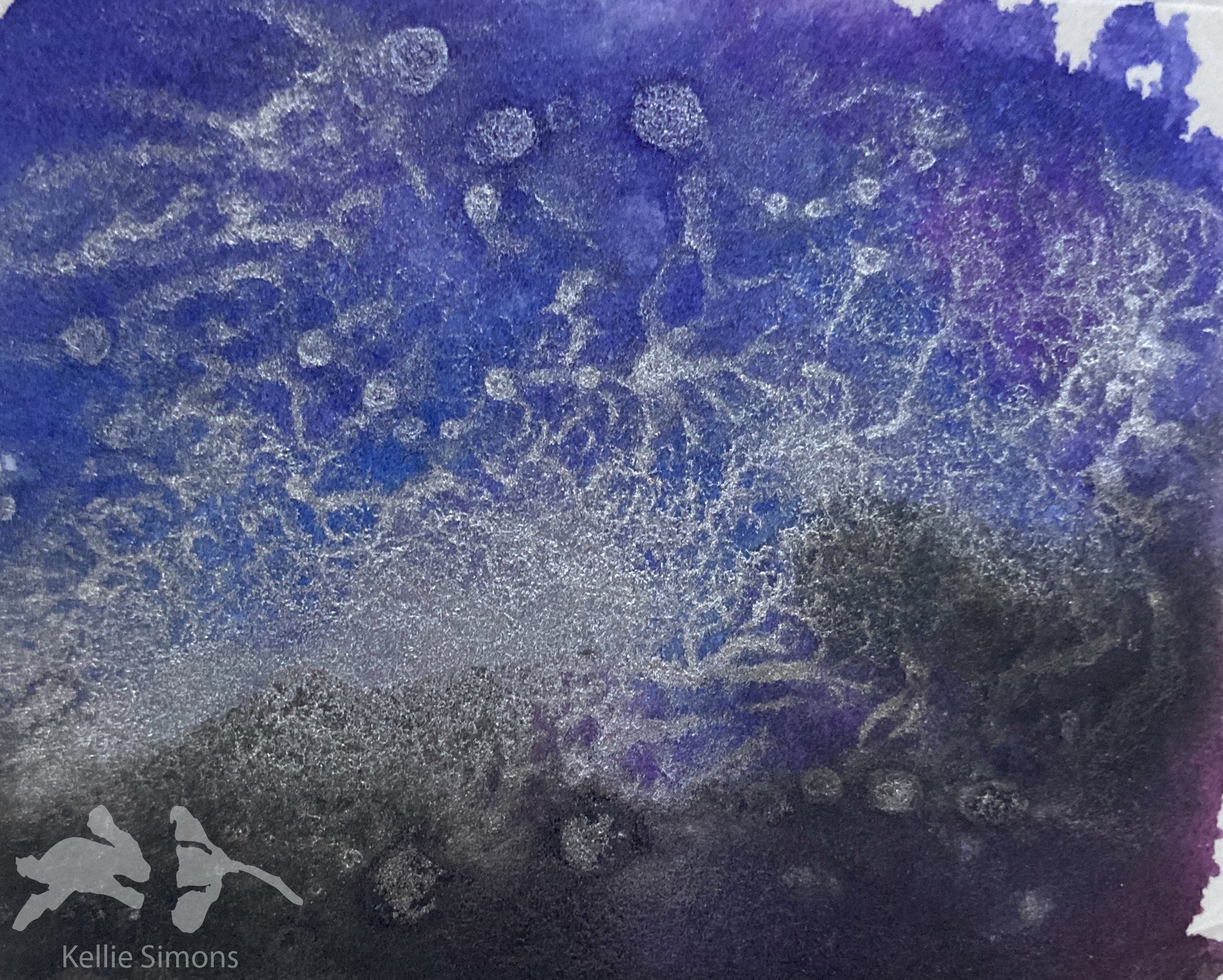 Bluebeard Wonder Revisited 1A (Ink on paper, 2.5x2 inches, November 2020)
