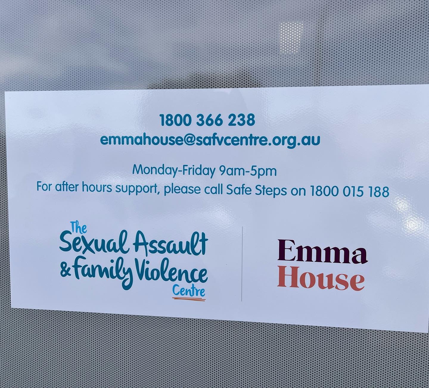 What a joy it is to support Community, women and children.
Emma House has merged with the Sexual Assault and Family Violence Centre, to operate out of brand new offices, as well as keeping Emma House across the Road.

I was lucky to work with the Won