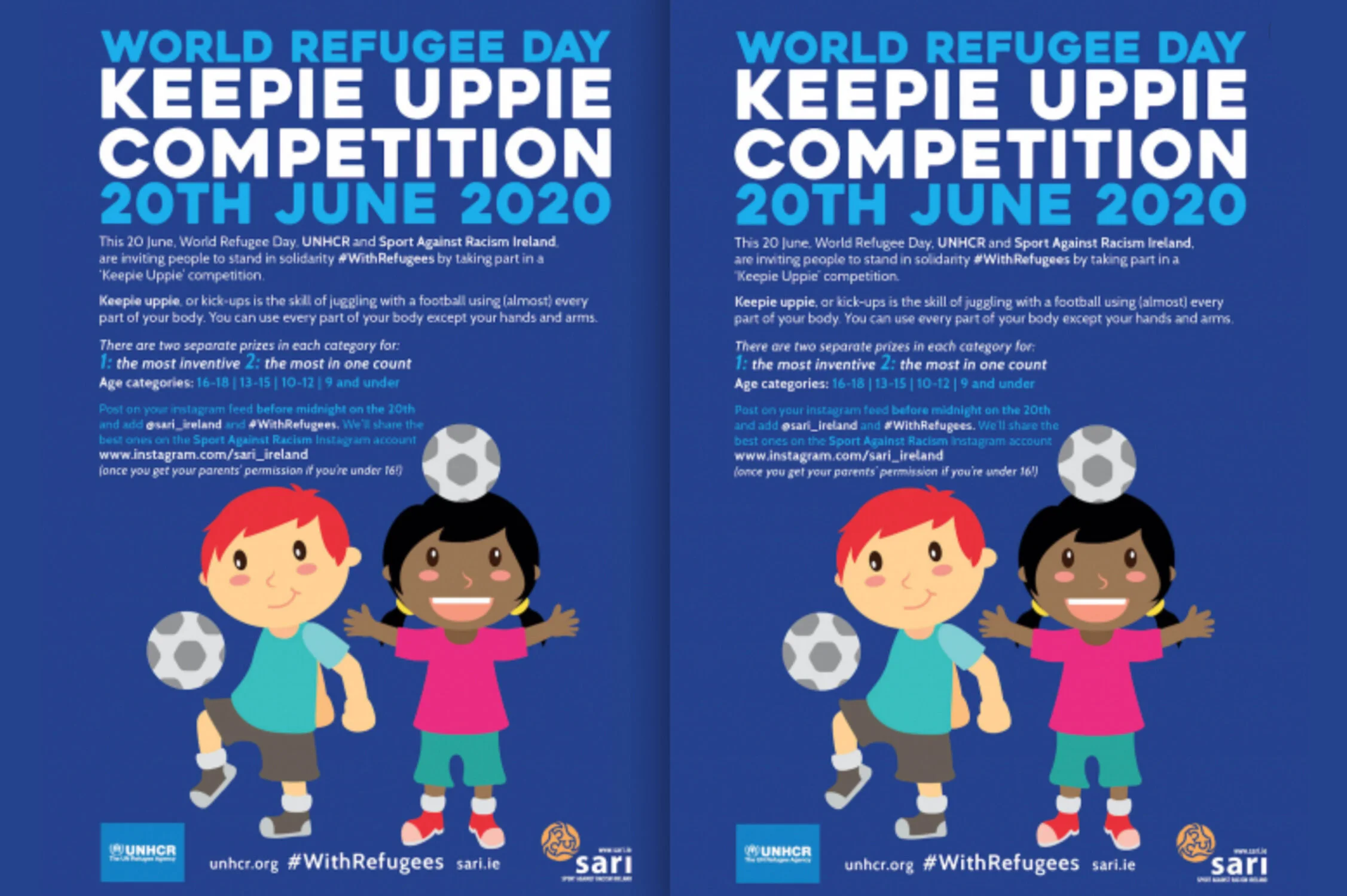 WORLD REFUGEE DAY KEEPIE UPPIE COMPETITION