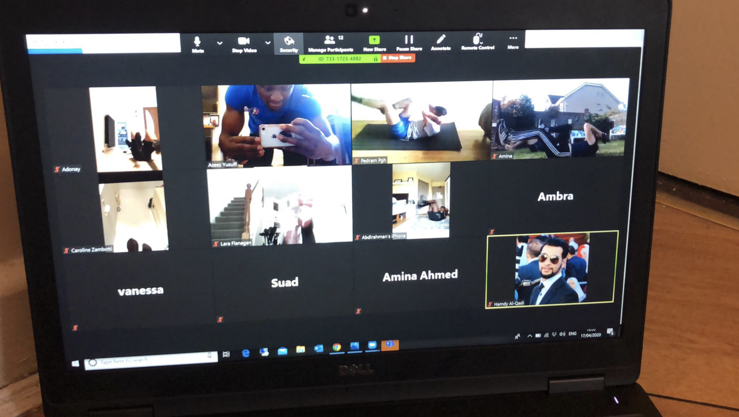 SARI TRAINING SESSION FRIDAY 5TH JUNE ON INSTAGRAM