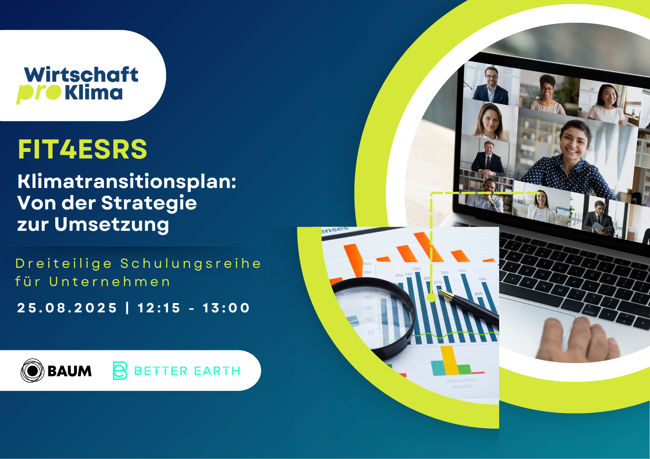 Webinar: „In drei Modulen zum Klimatransitionsplan“