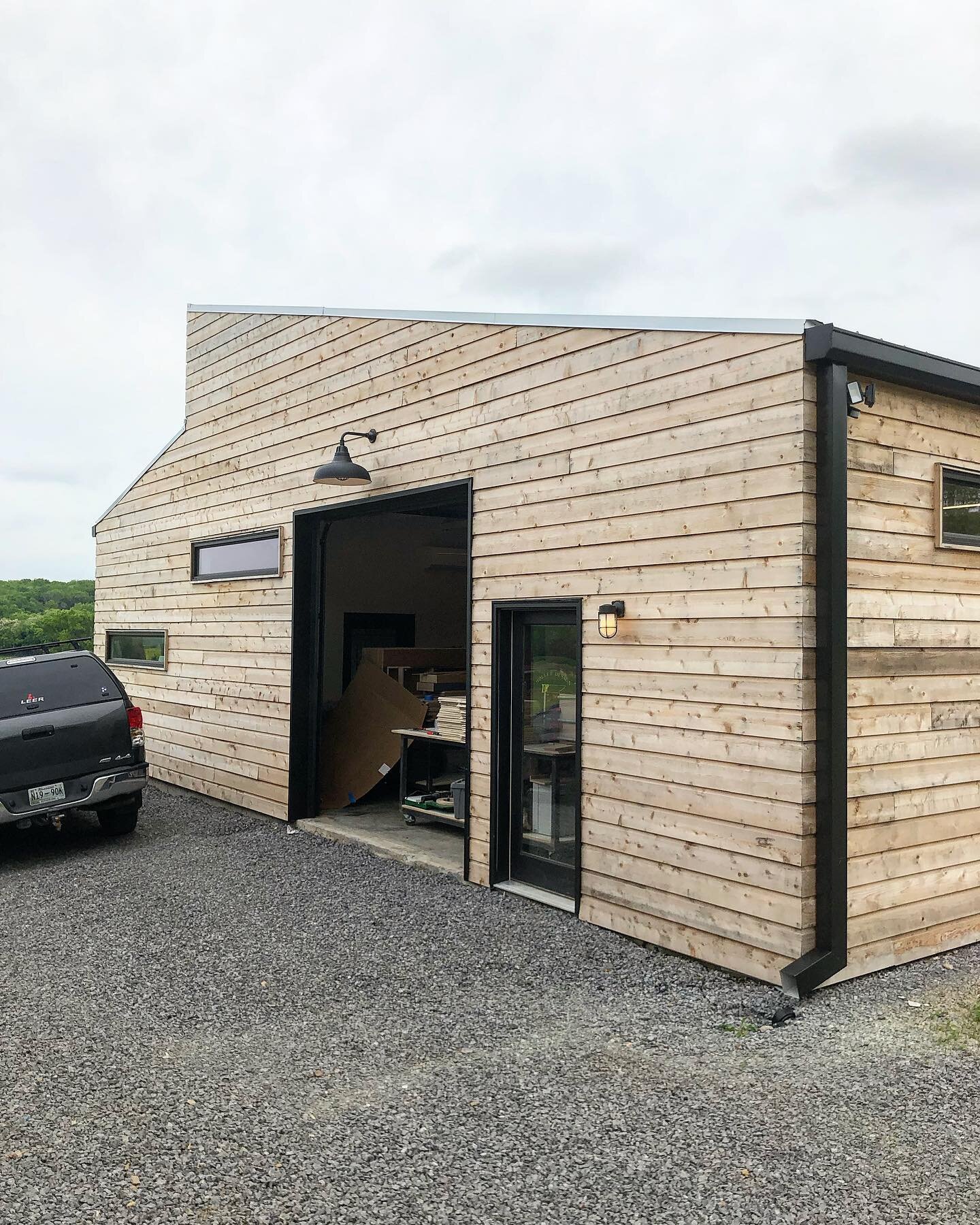 Morning shop shot. 
-
#shopshot #cedarsiding #makerspace #hollerdesign