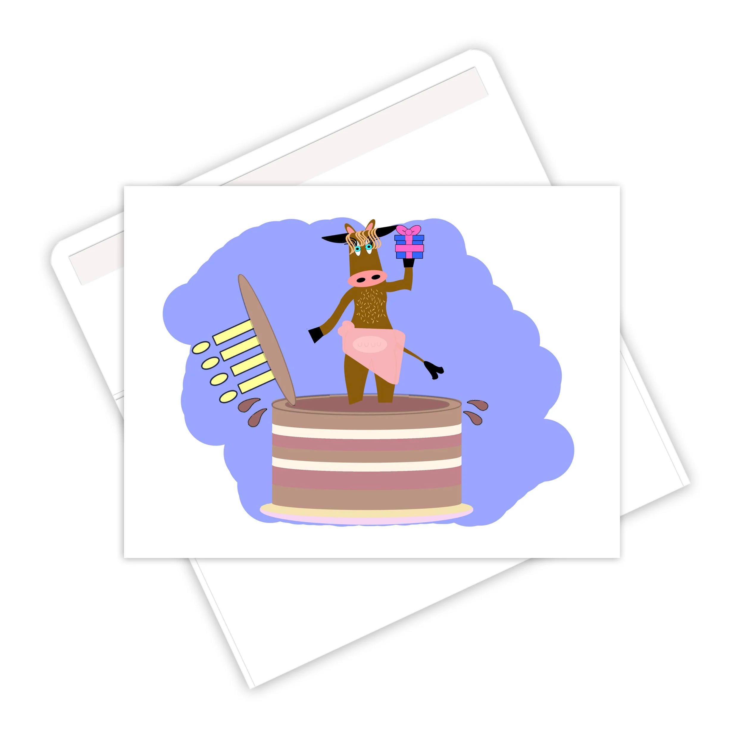 Bovine Betty Happy Birthday Cow Greeting Card Envelope.jpg