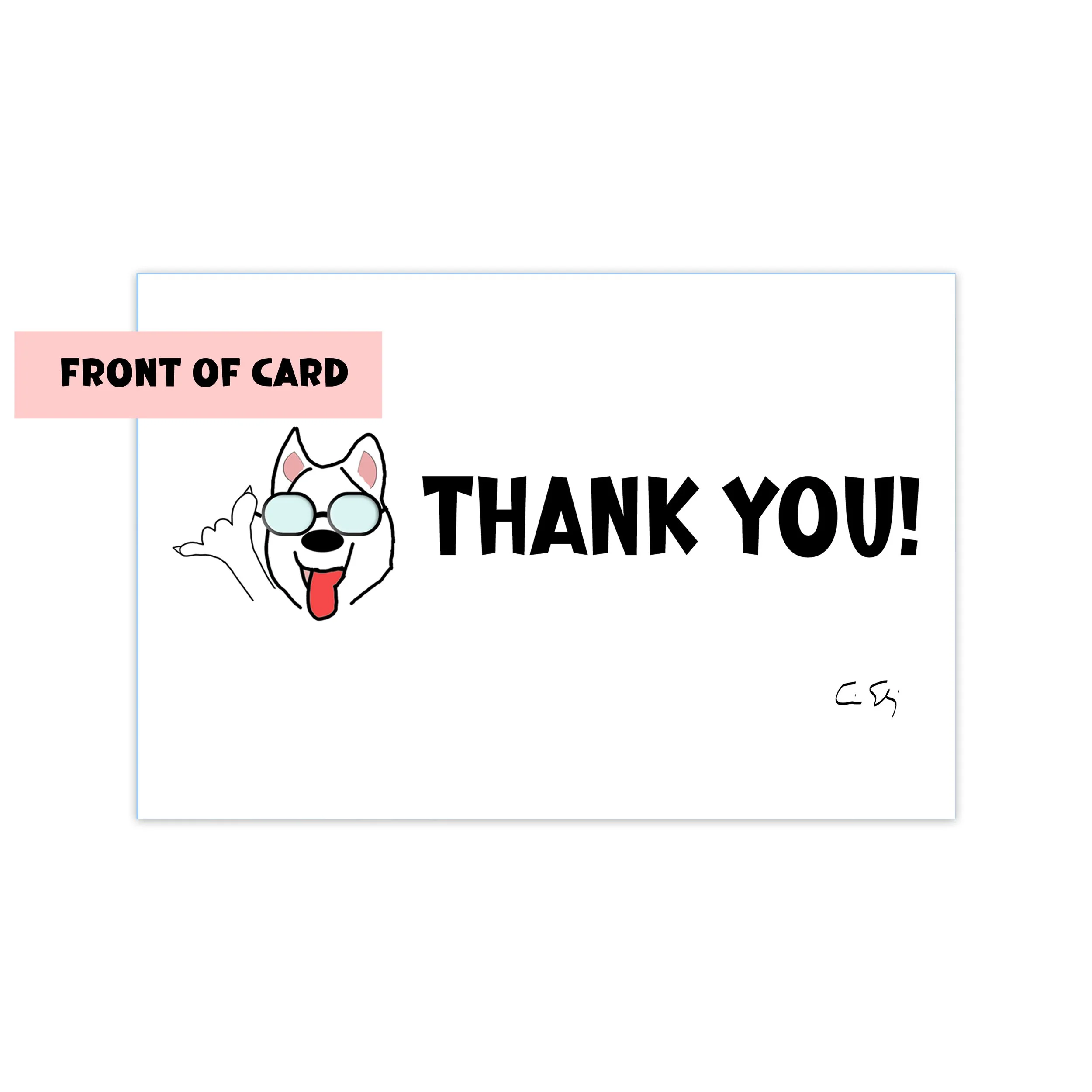 Thank You Card Cool Hang 10 Husky 12.jpg