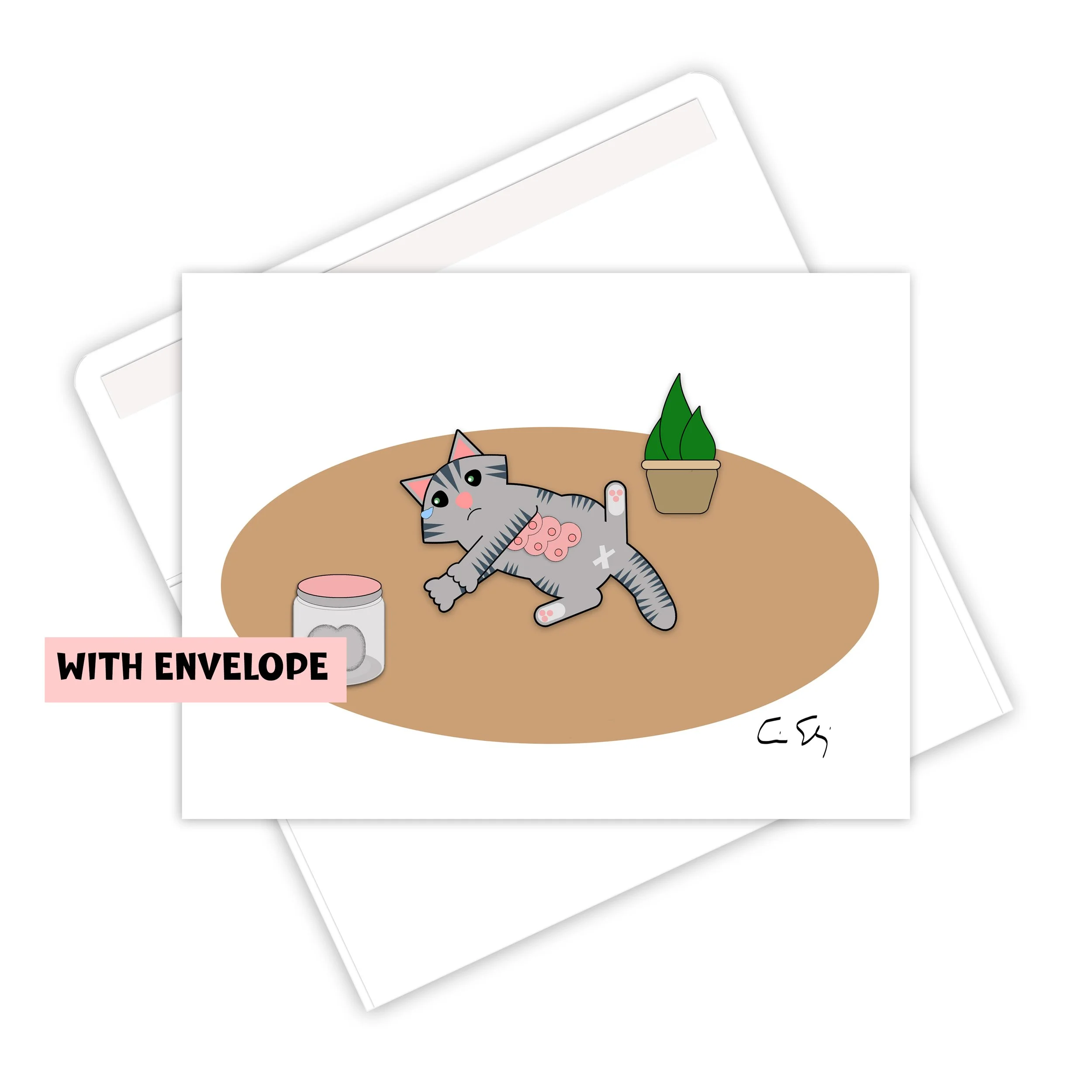 Trans Kitty Missing You Greeting Card Envelope.jpg